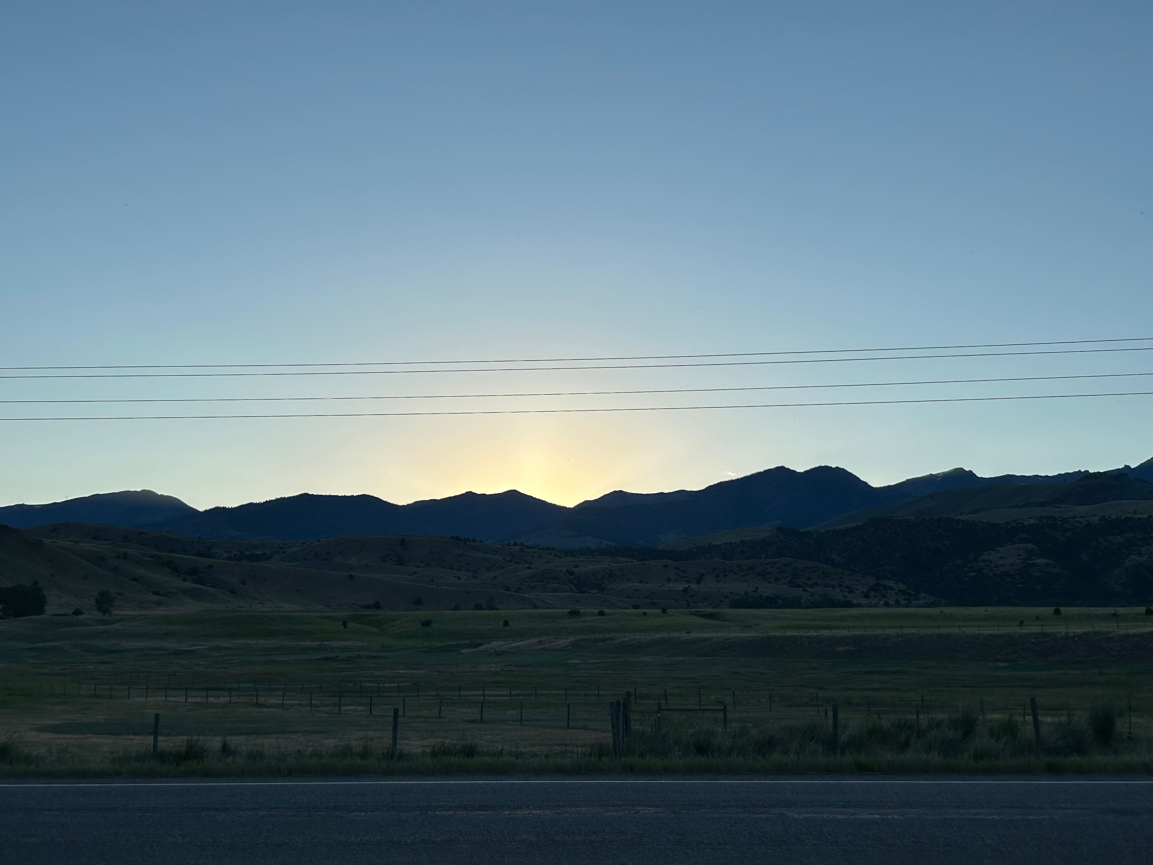 Sunset at 9pm