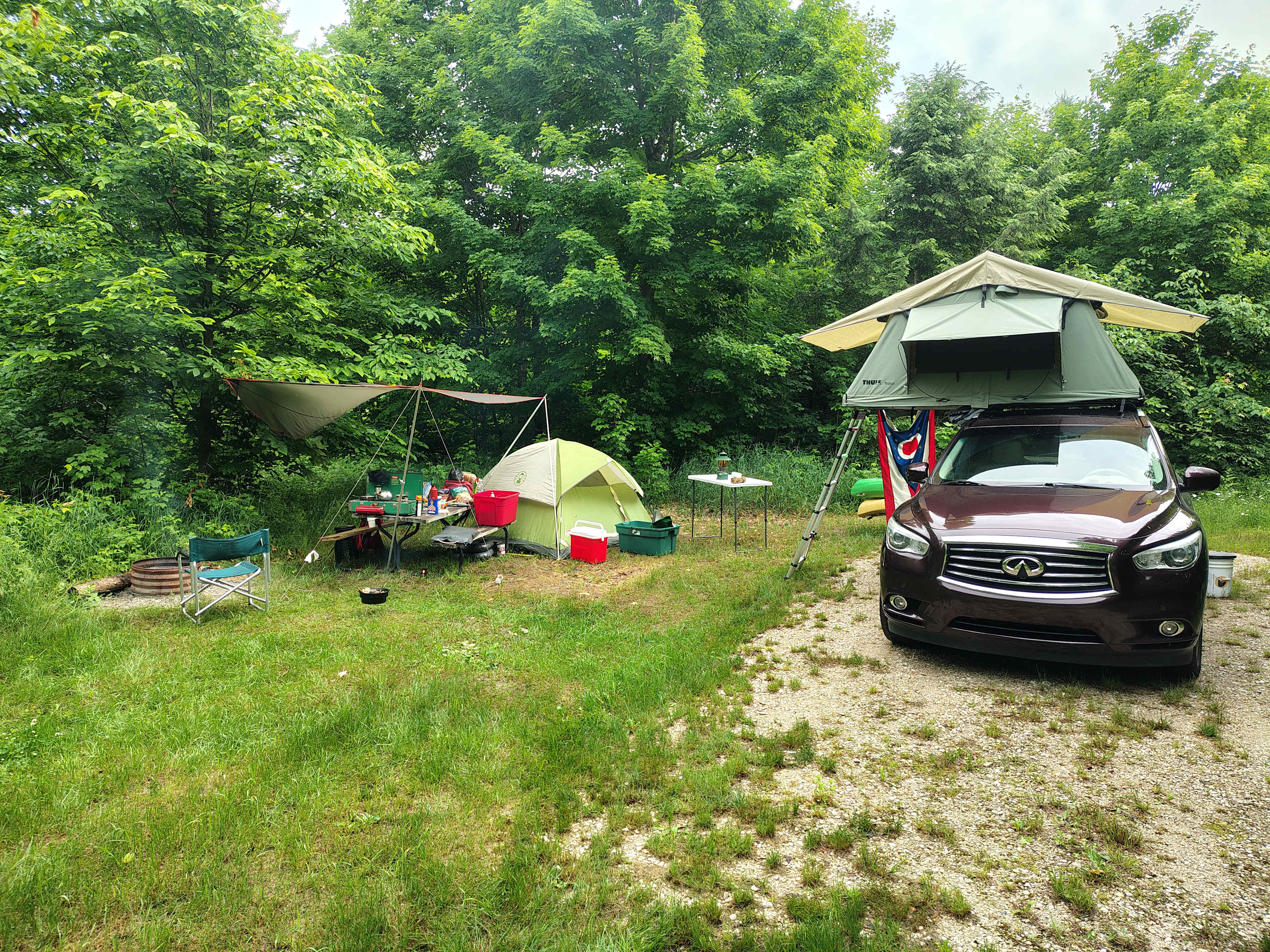 Gravel pad was a plus.