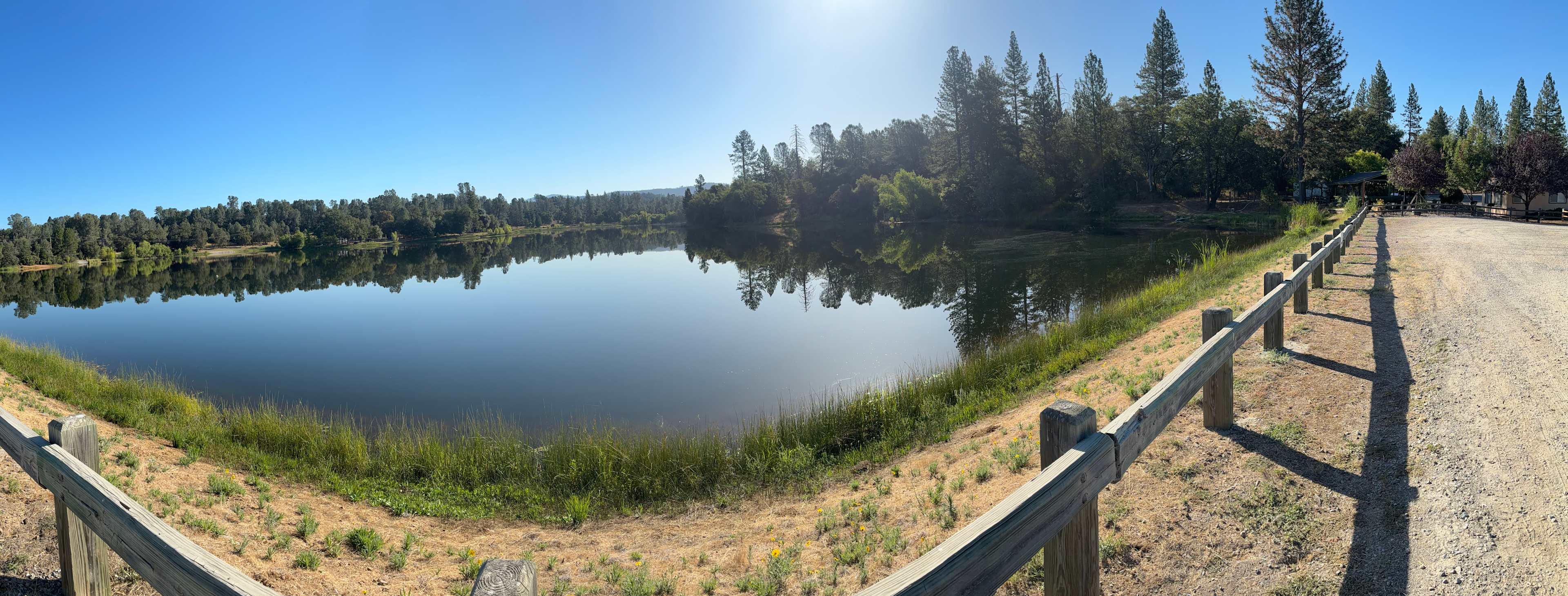 Lake view from bridge