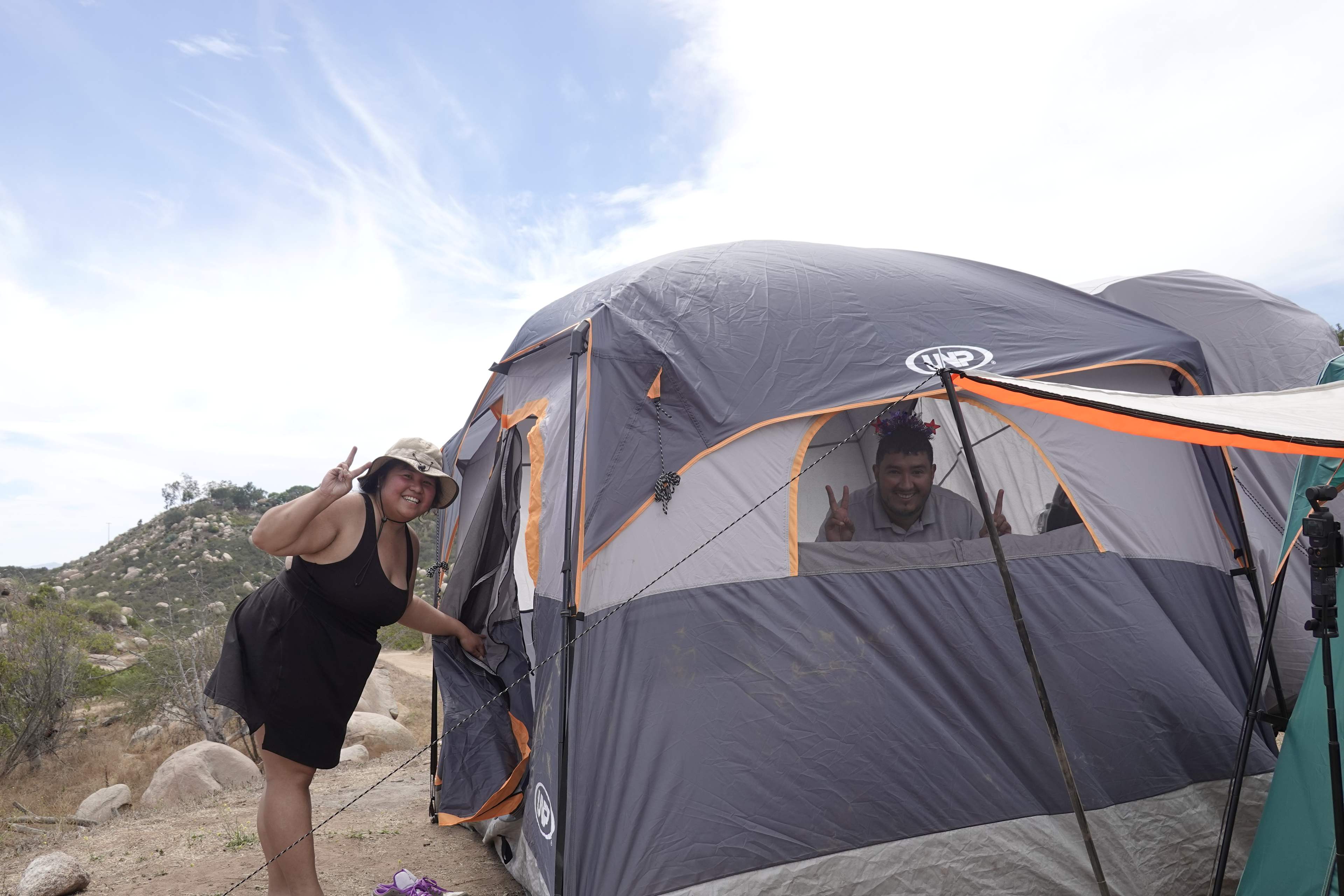 First time camping in the mountains