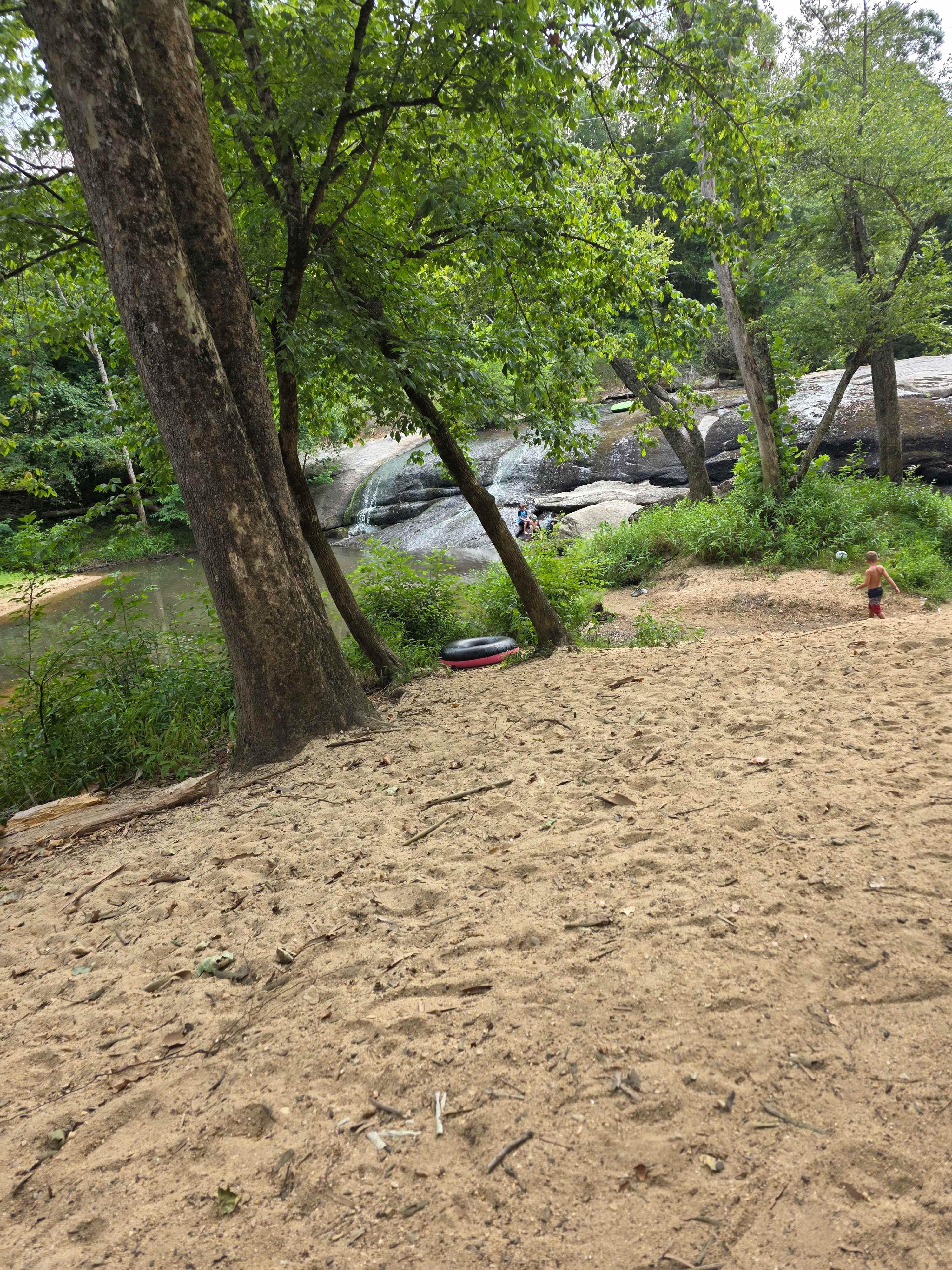 Waterfall camping close to CLT