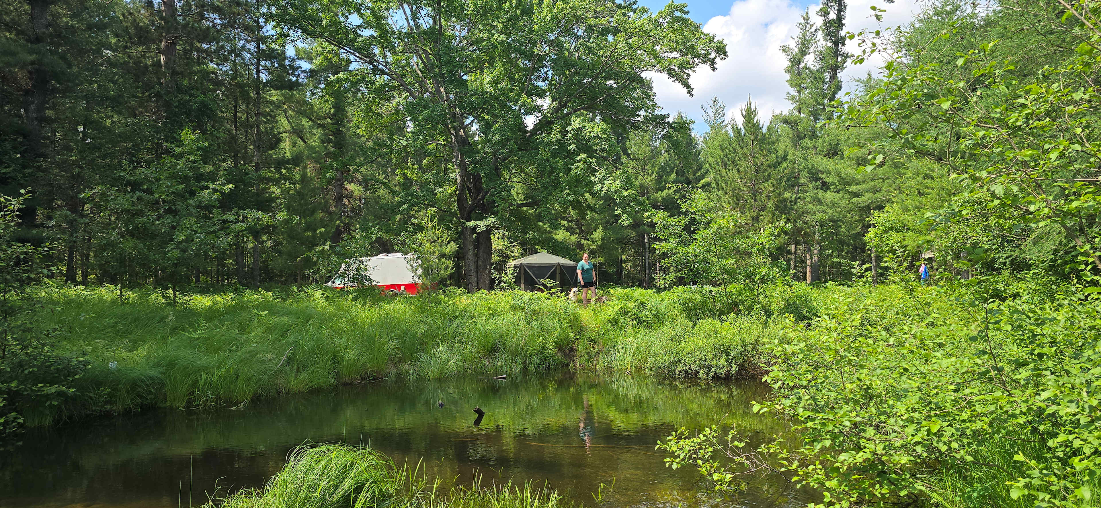 RV-tent,gorgeous PRIVATE water view