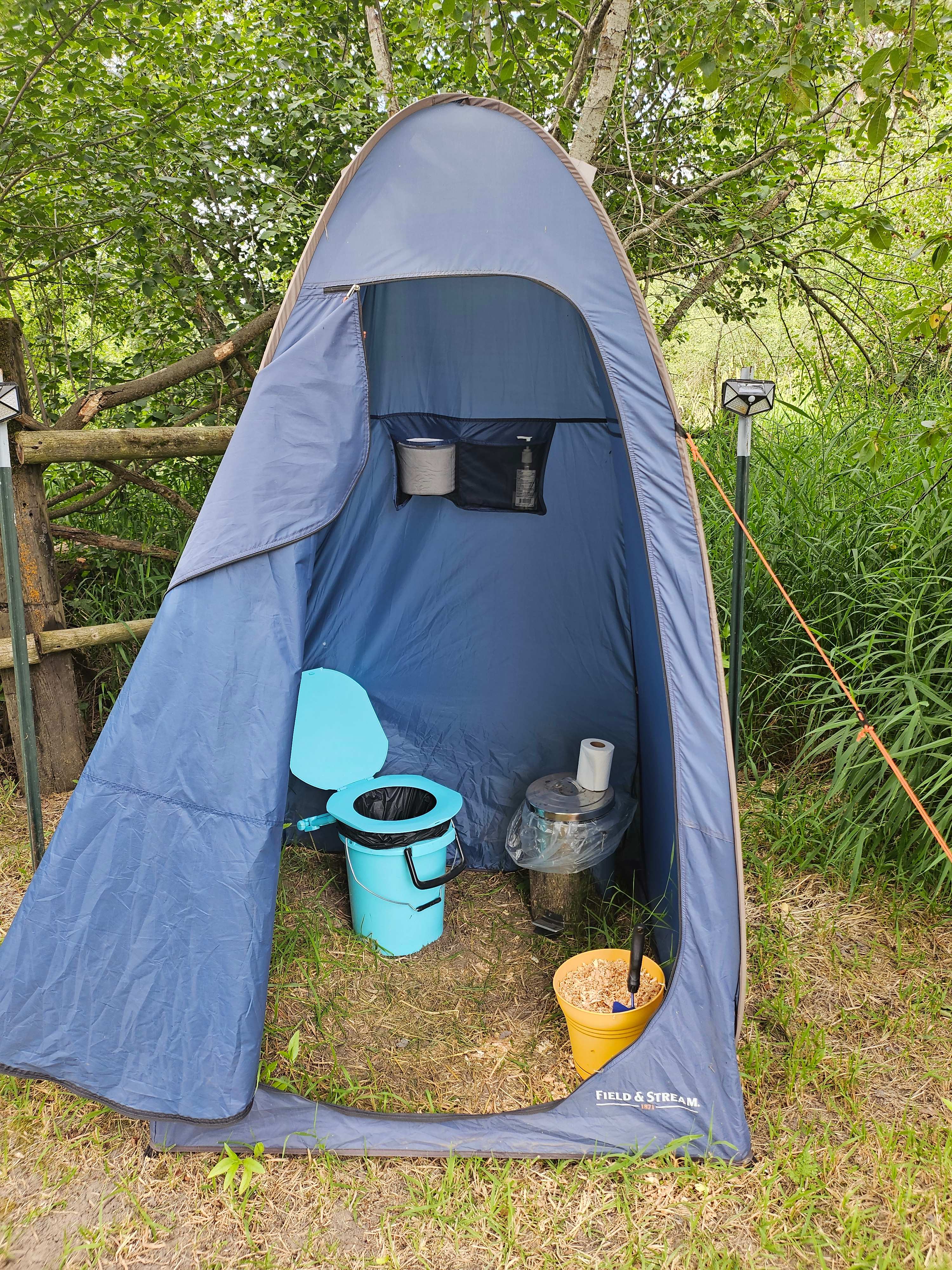 Community poop tent
