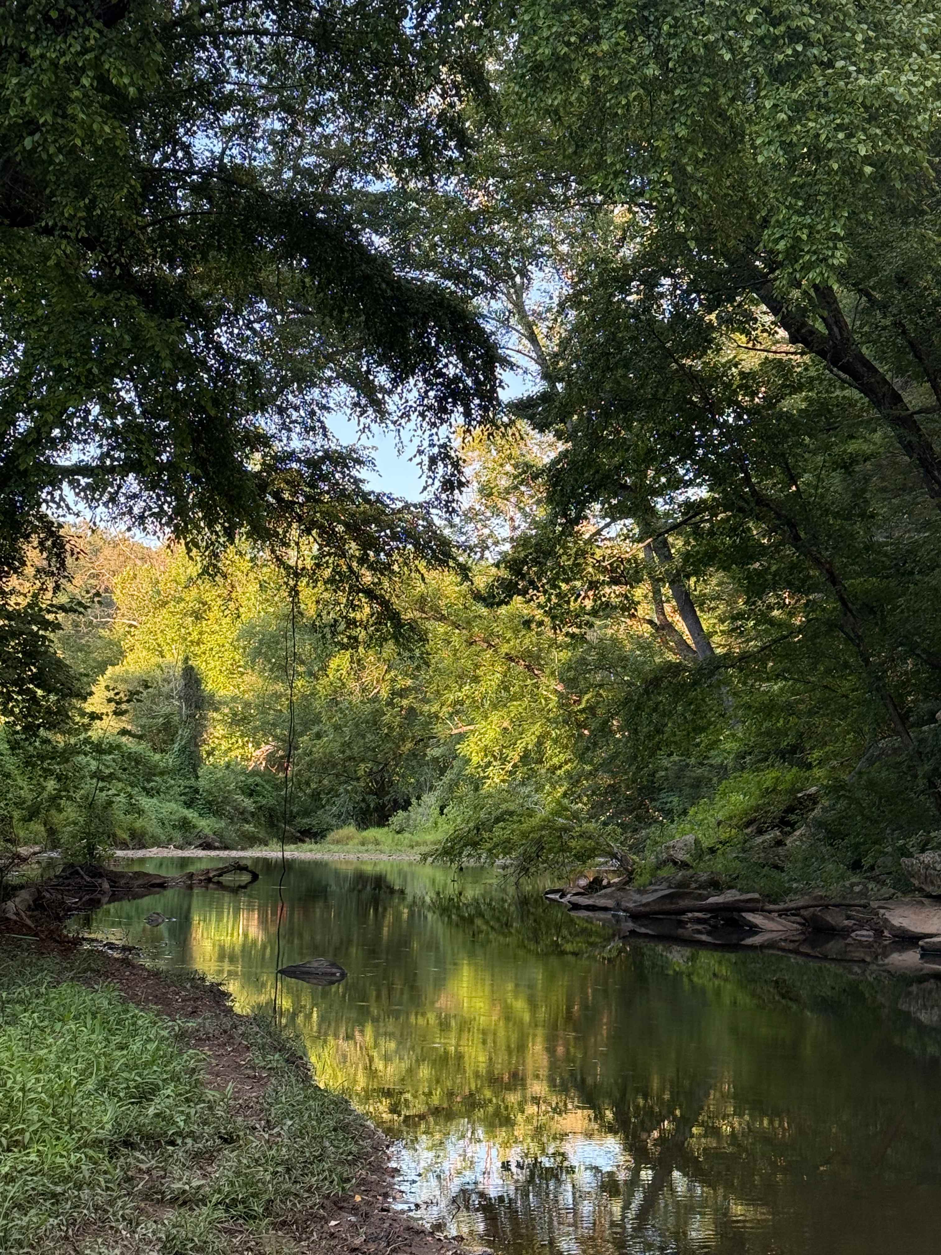View at swimming hole