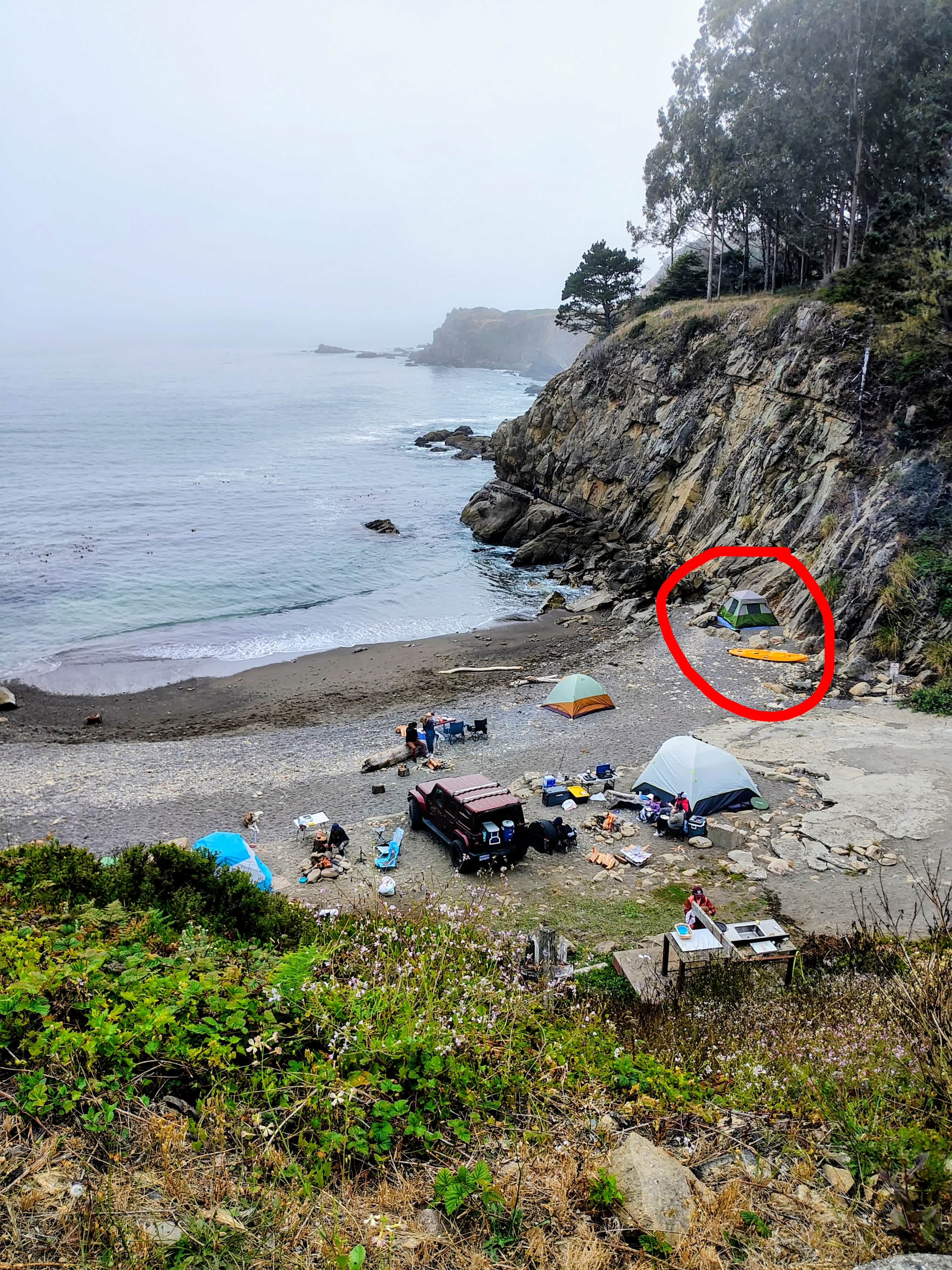 Sand Dab location comparison to other sites