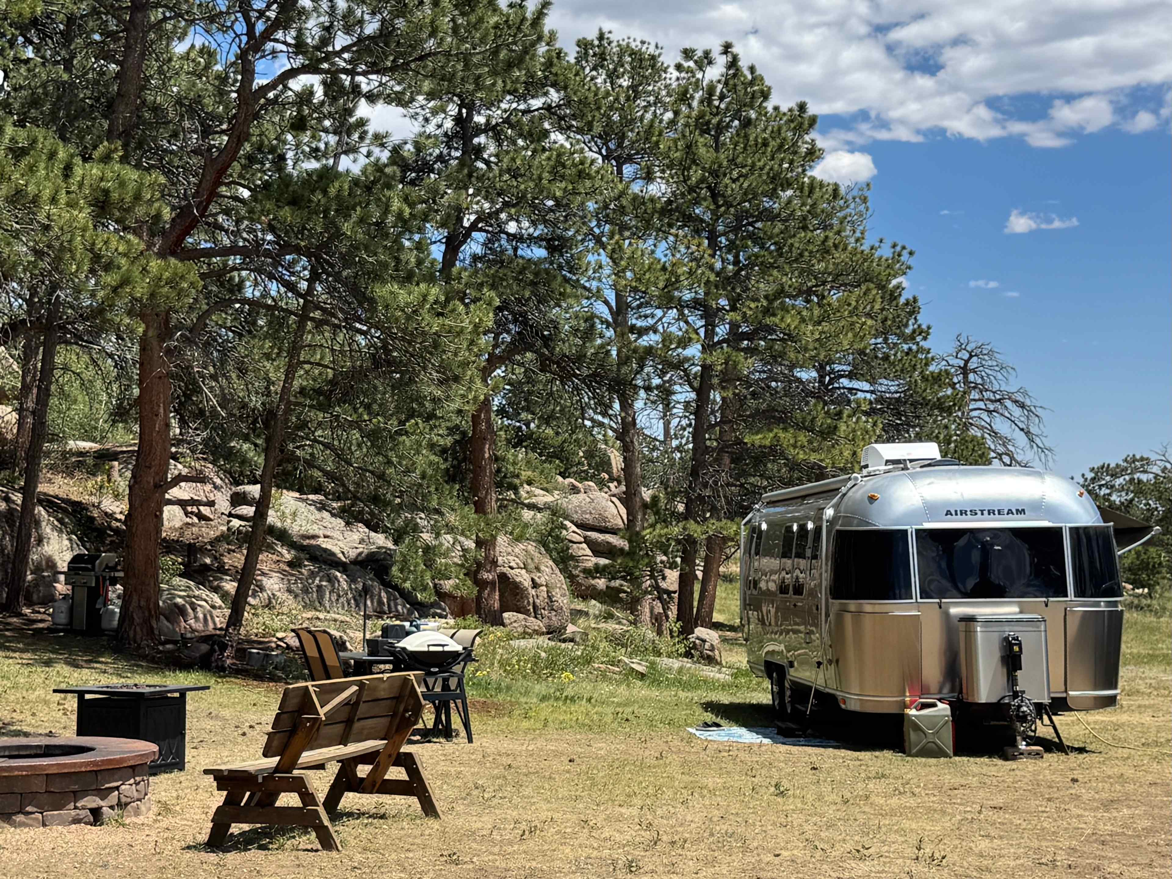 We camped here in our 28’ airstream.