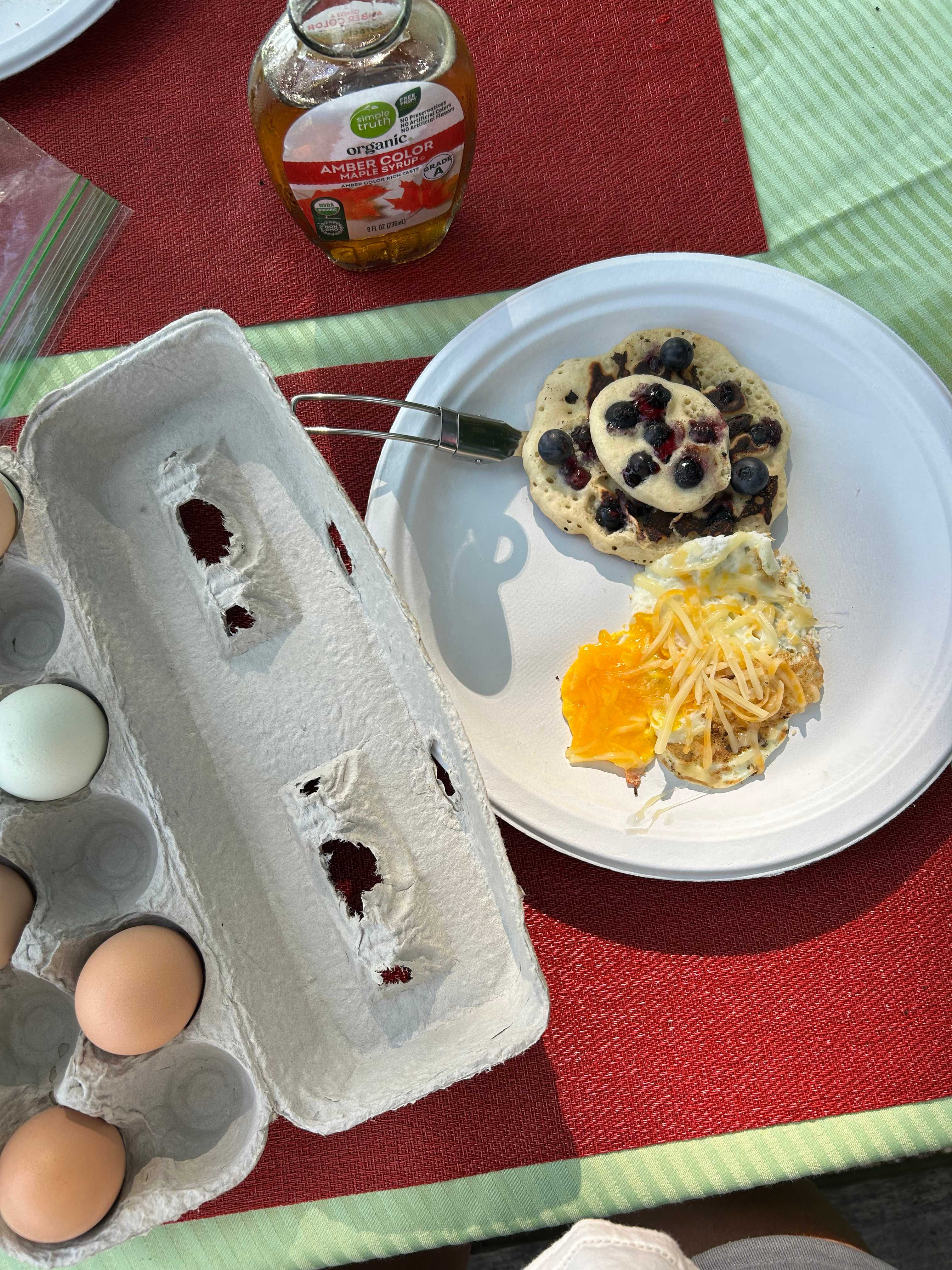 enjoyed our farm fresh eggs for breakfast!