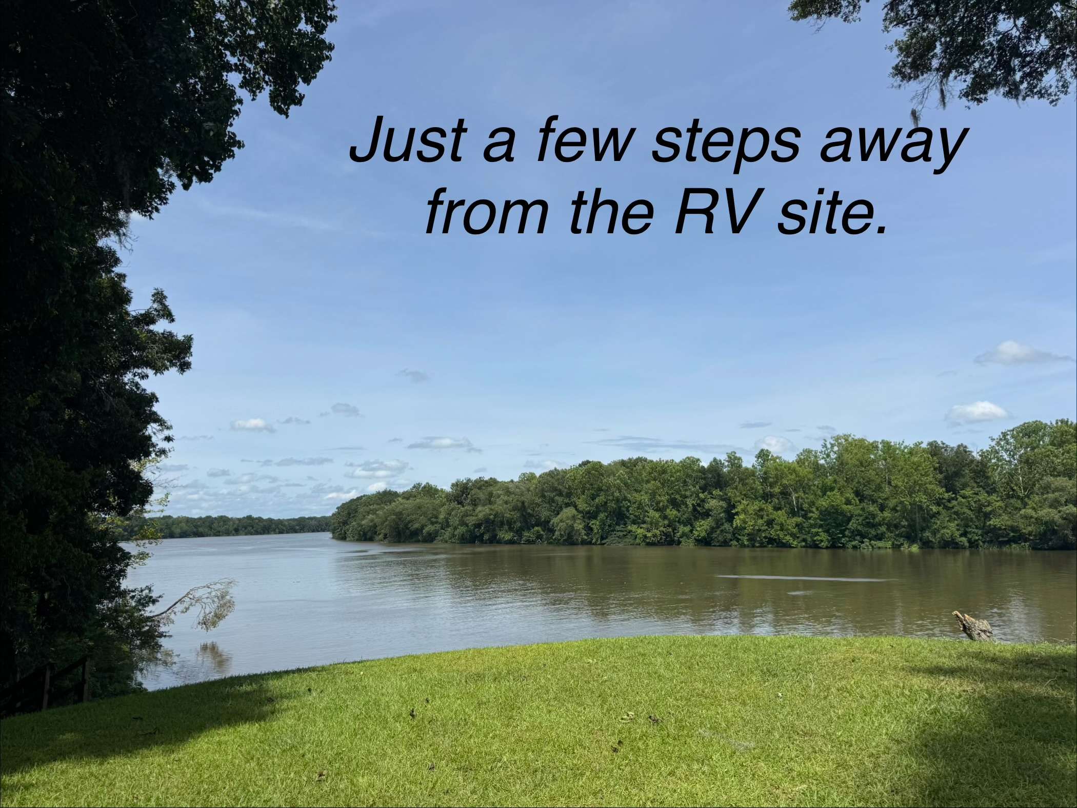 A few steps from the campsite.  