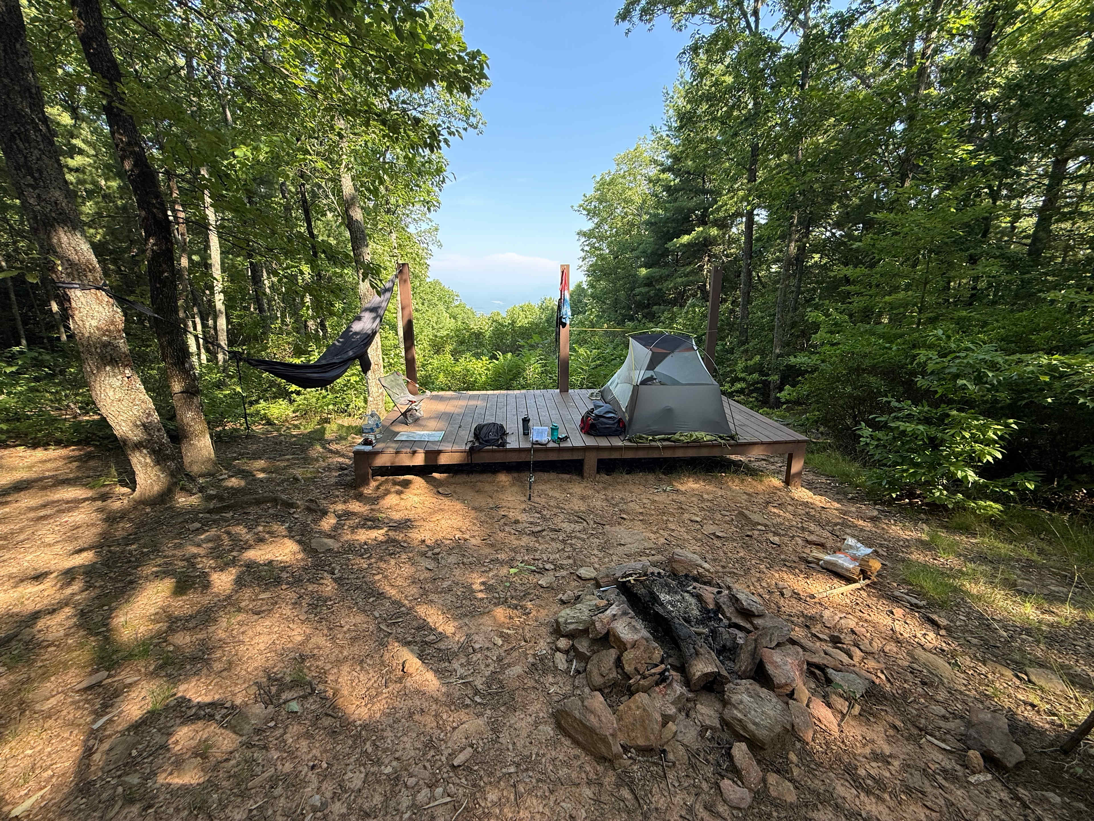 Remote Mountain Camping Platform
