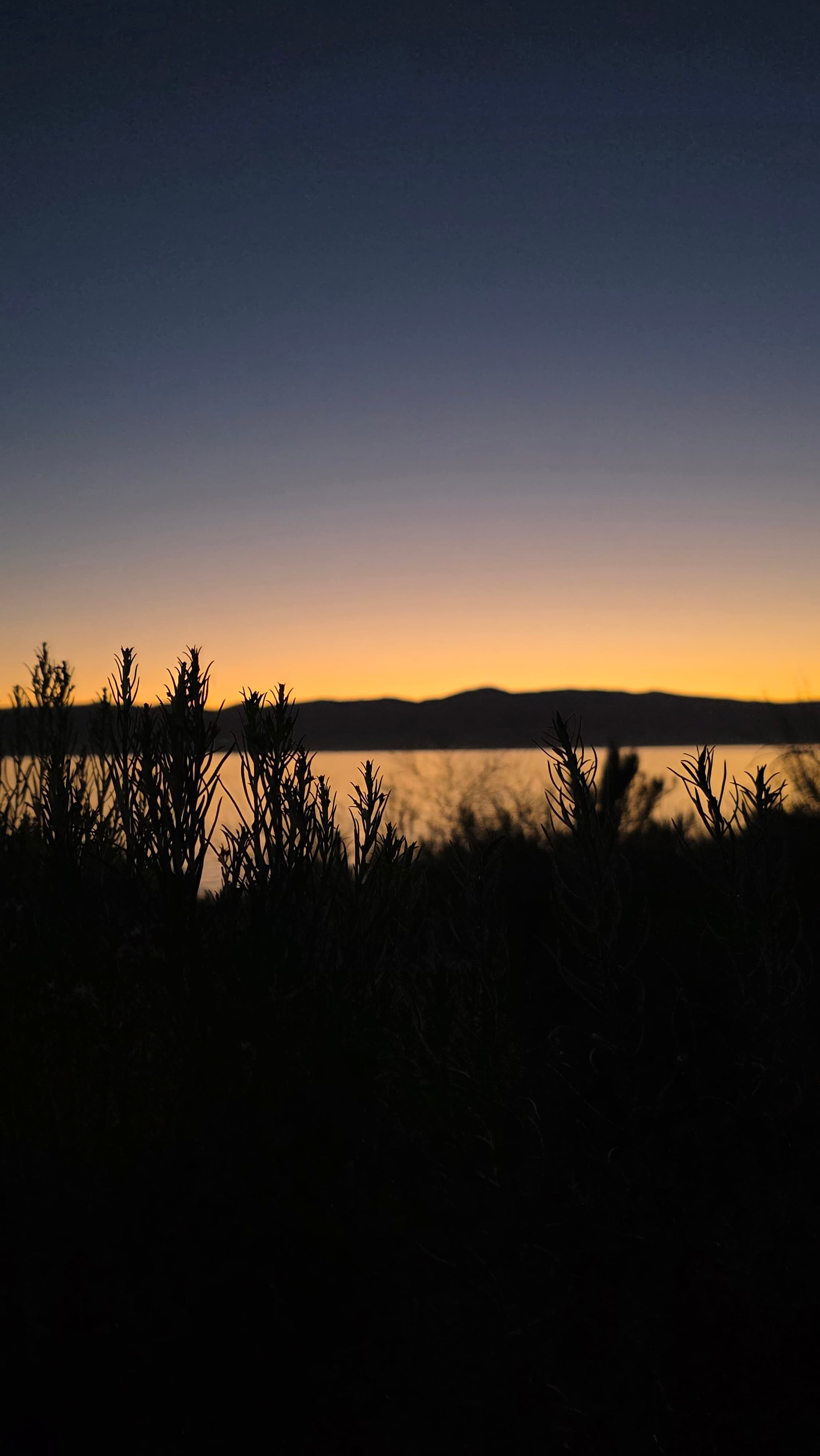 Our sunset view from the campsite💛 
