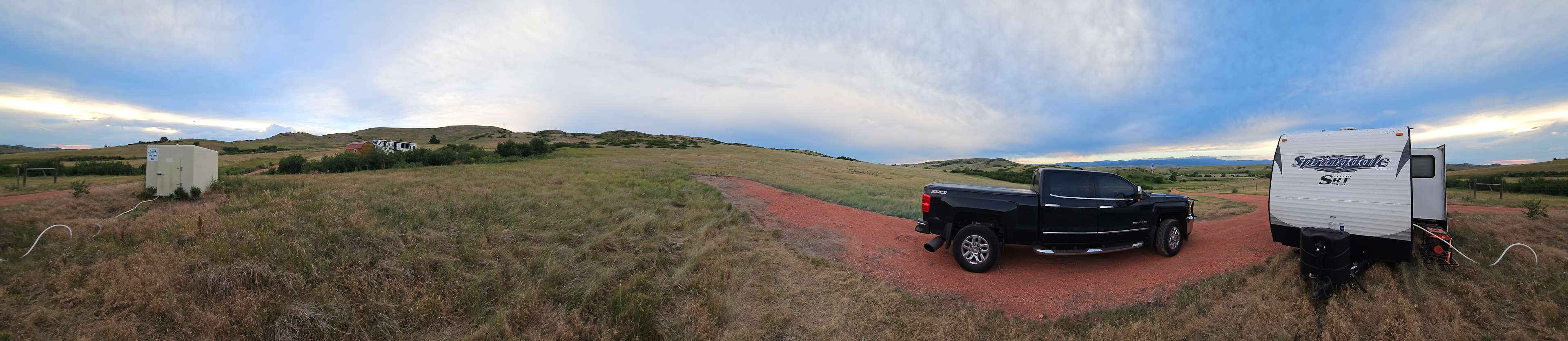 The only limit to the place is distance to power, we had to park right on the shared driveway to reach.