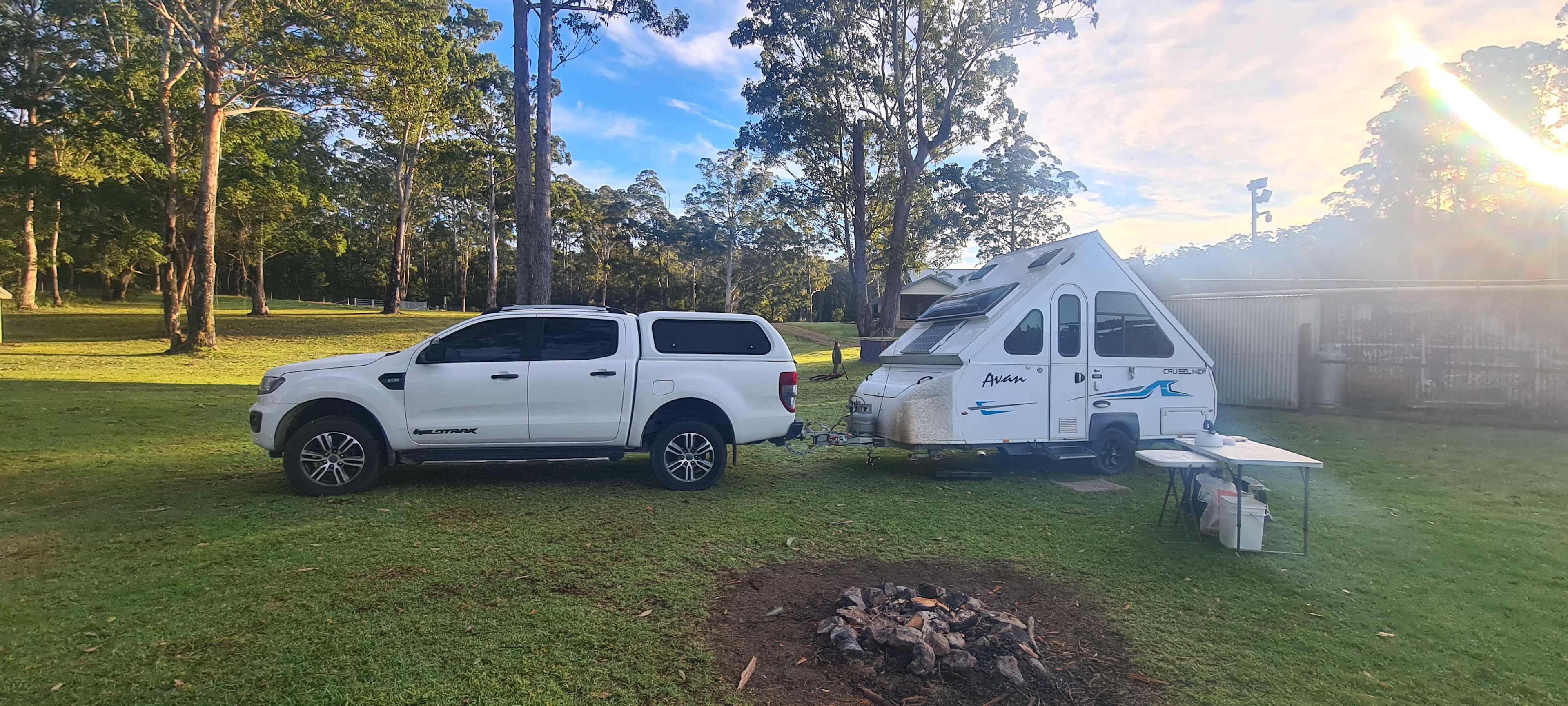 Powered campsite.
