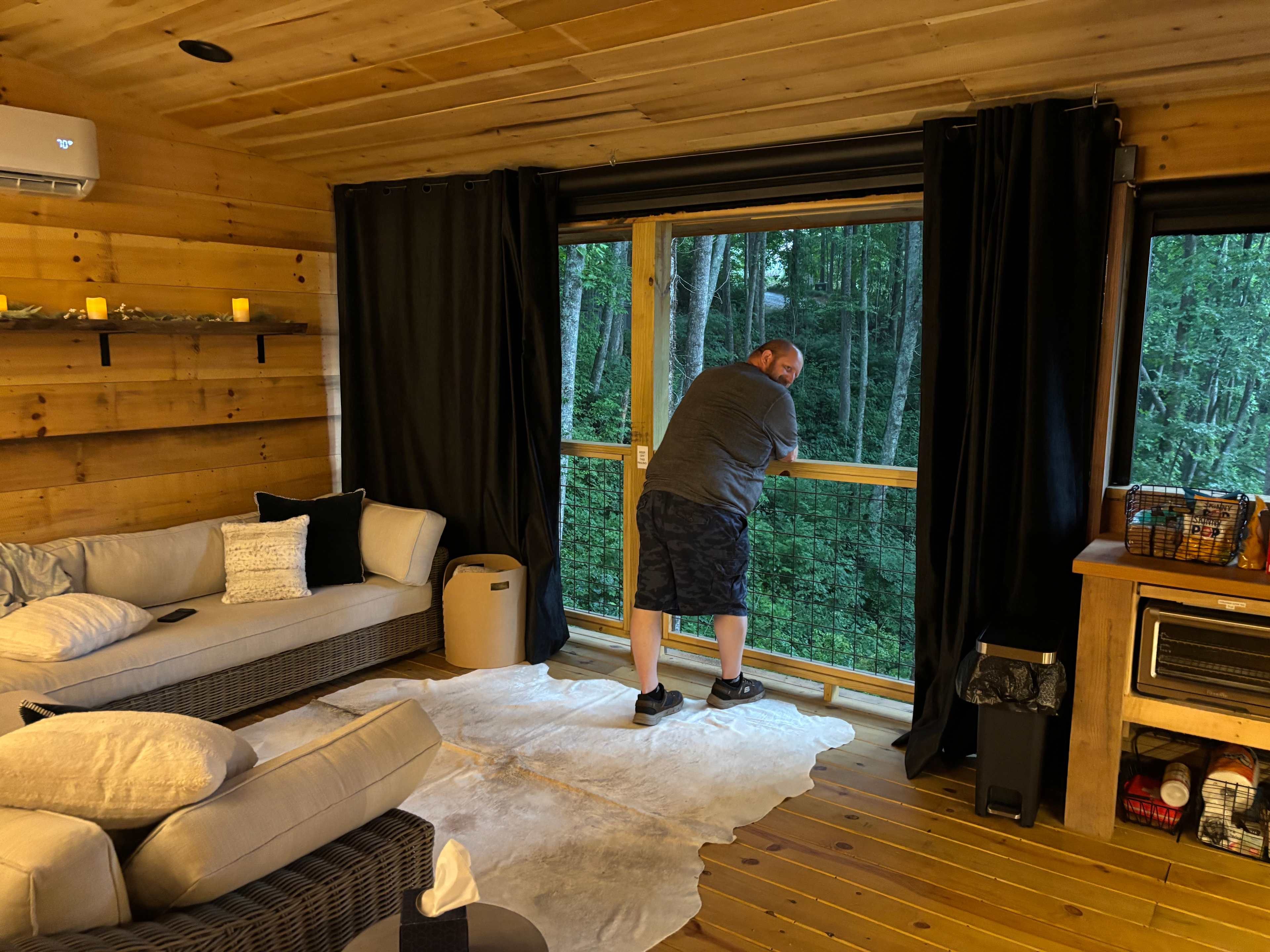 Asheville Area Luxury Glamping Deck