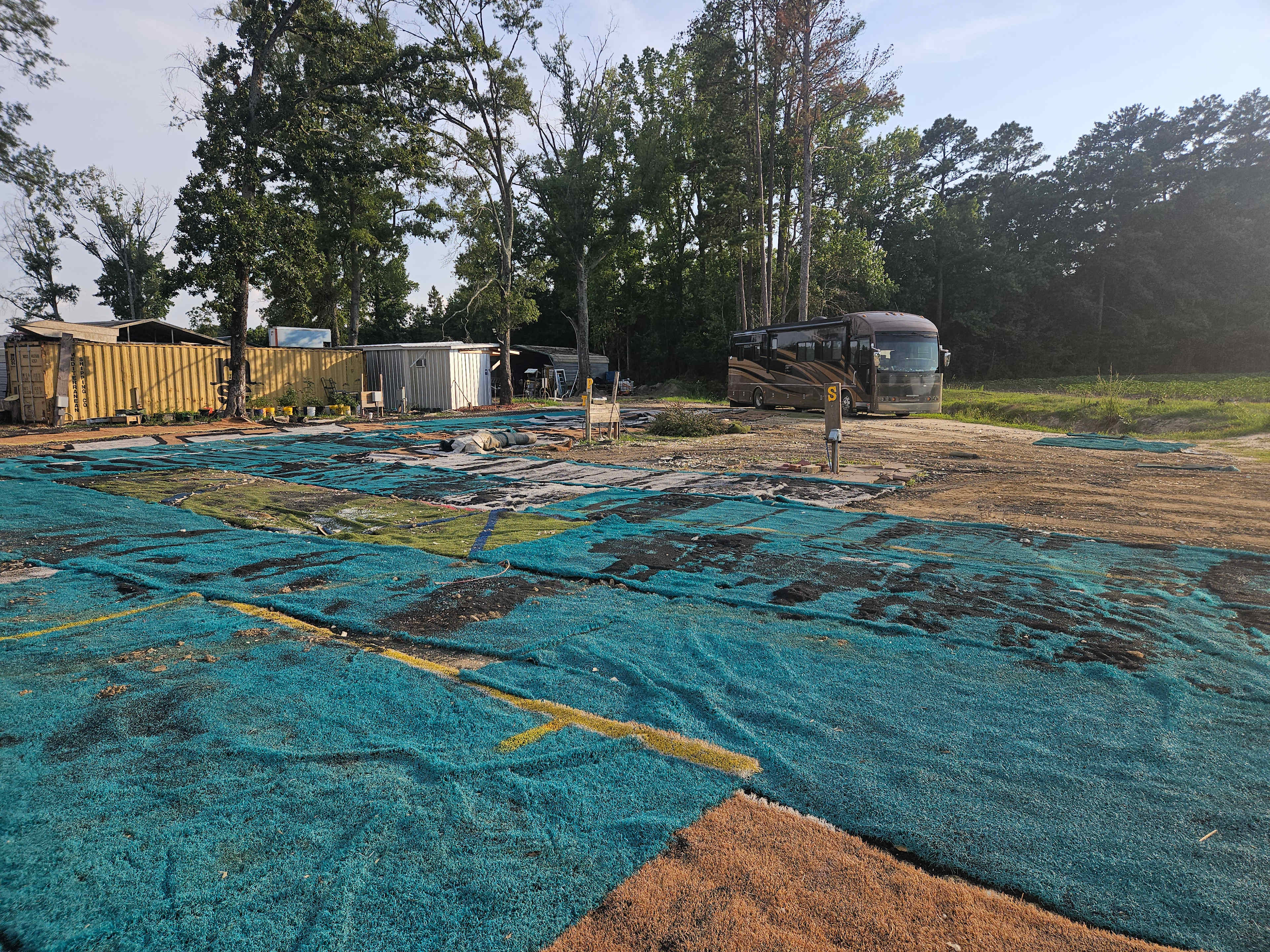 Artificial turf at RV sites