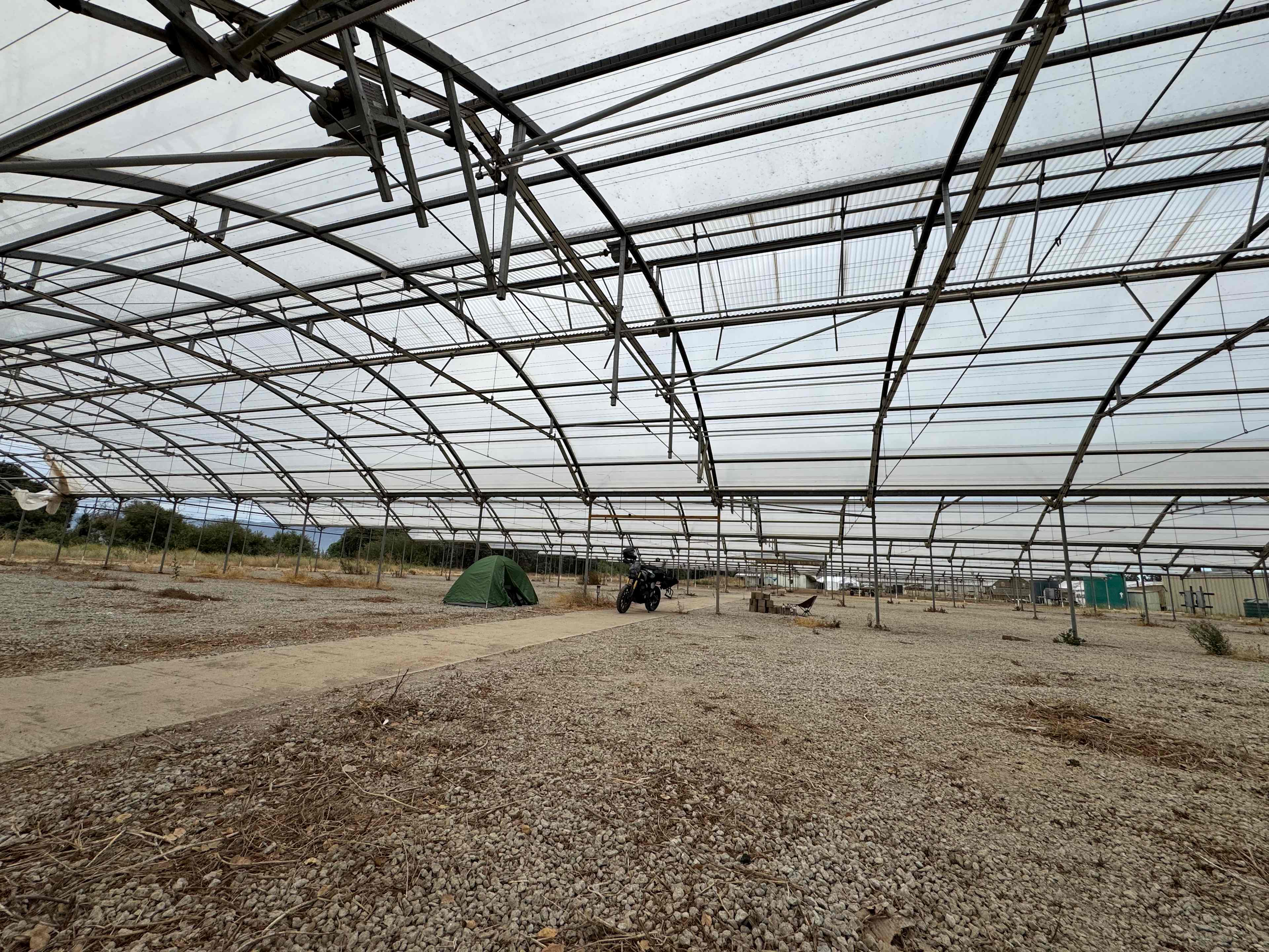 Greenhouse camp sites