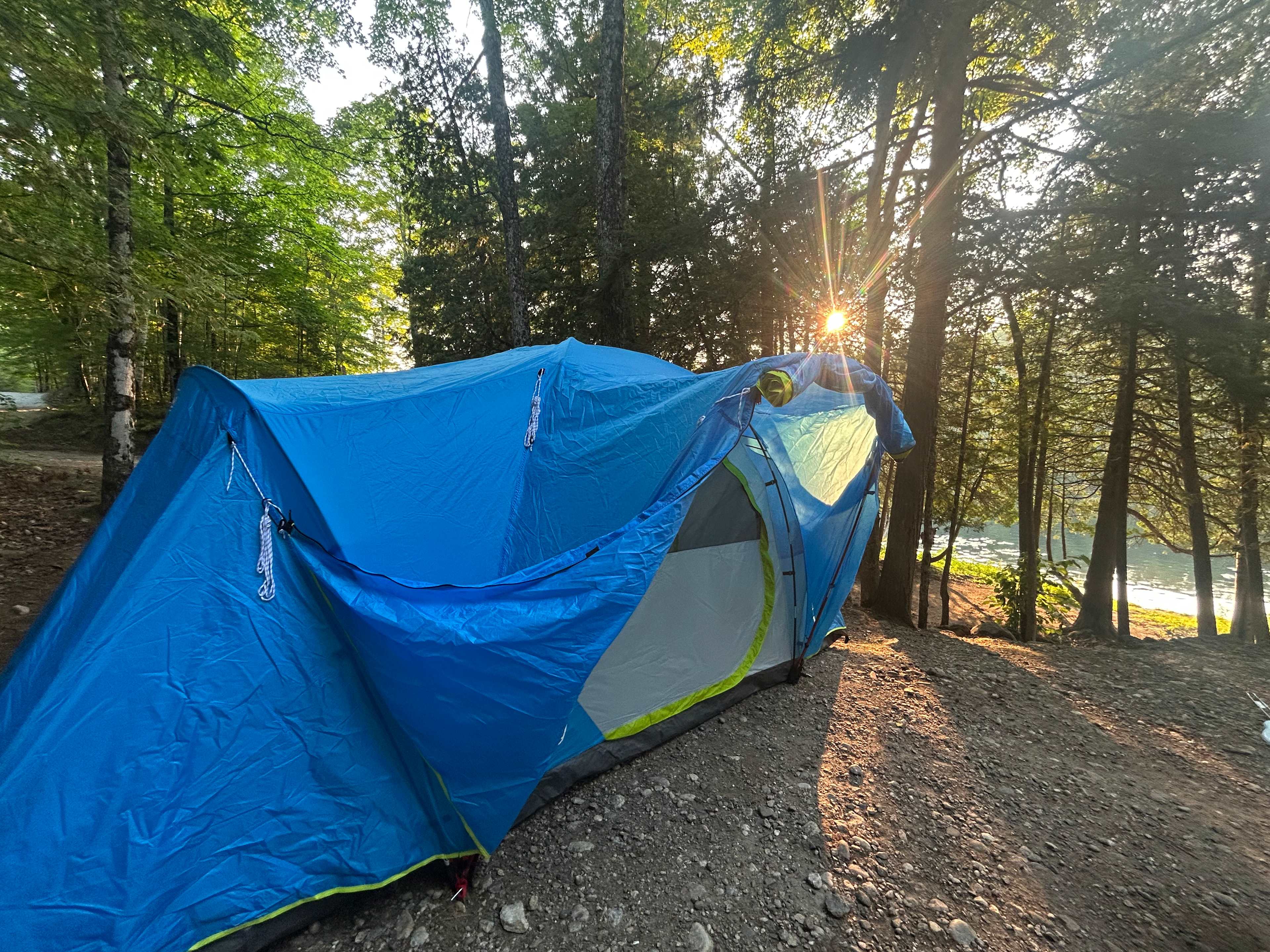 Site 96 view at sunset