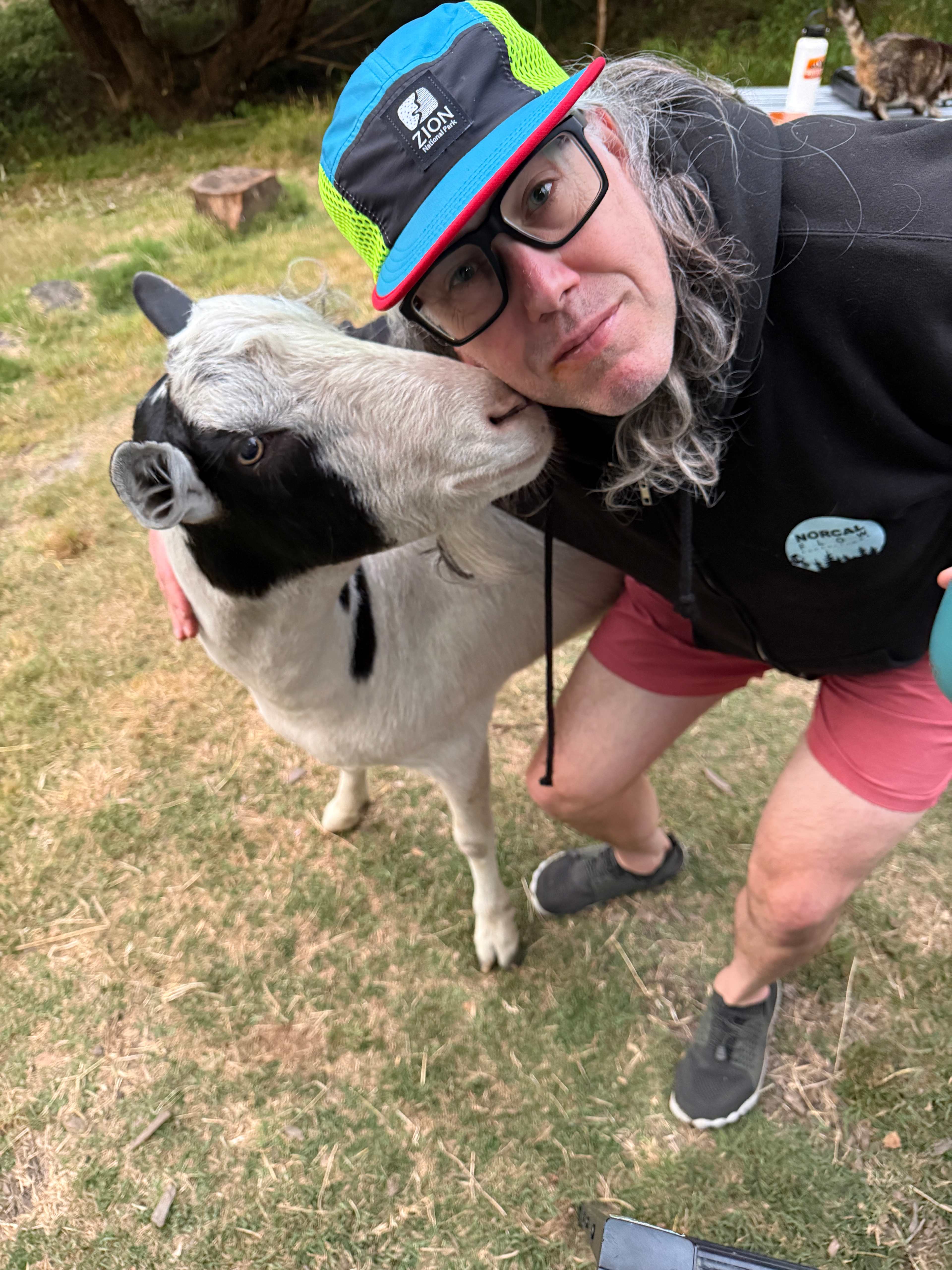 Birthday kiss from Murphy! 