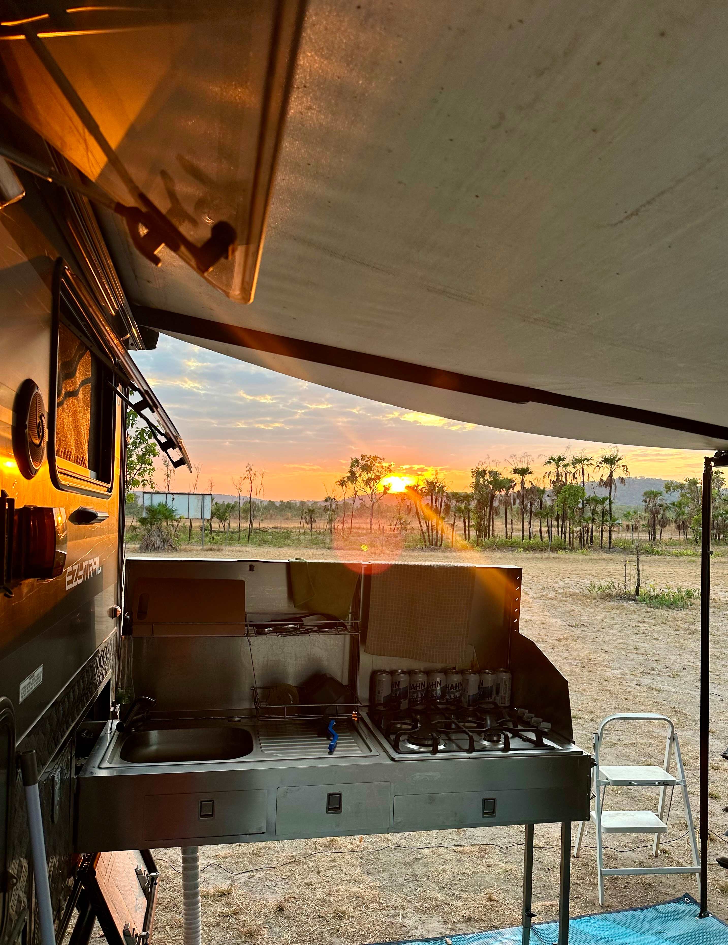 Beautiful sunrise from our site
