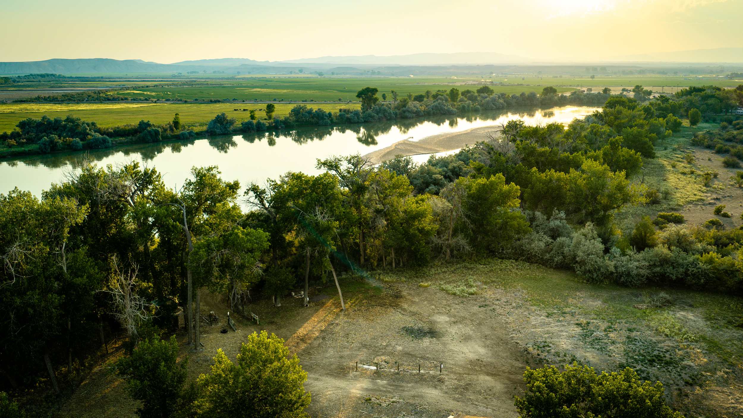 Cottonwood Site and view of River