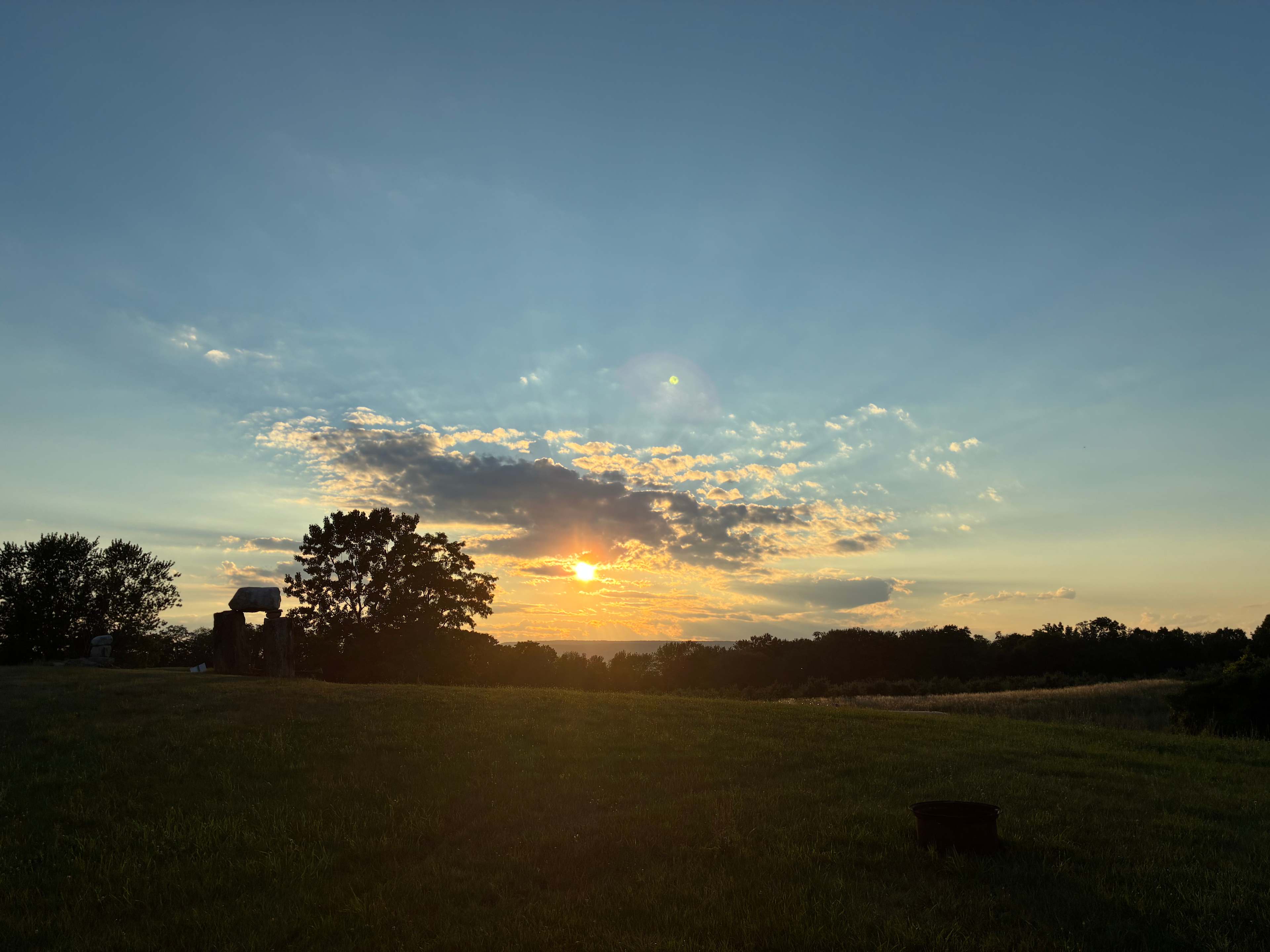 sunset over Stonehenge