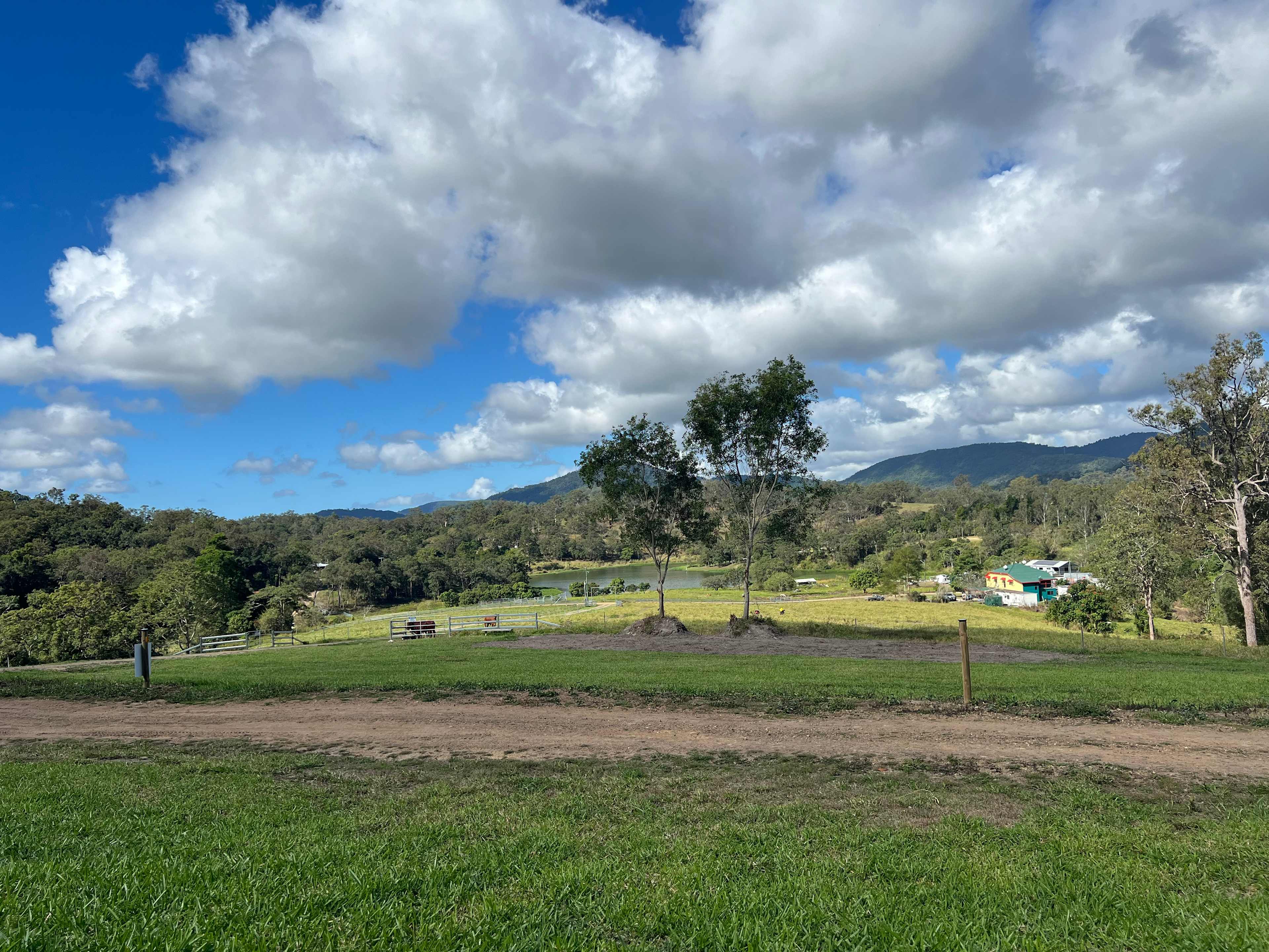 The view from the lower campsites 