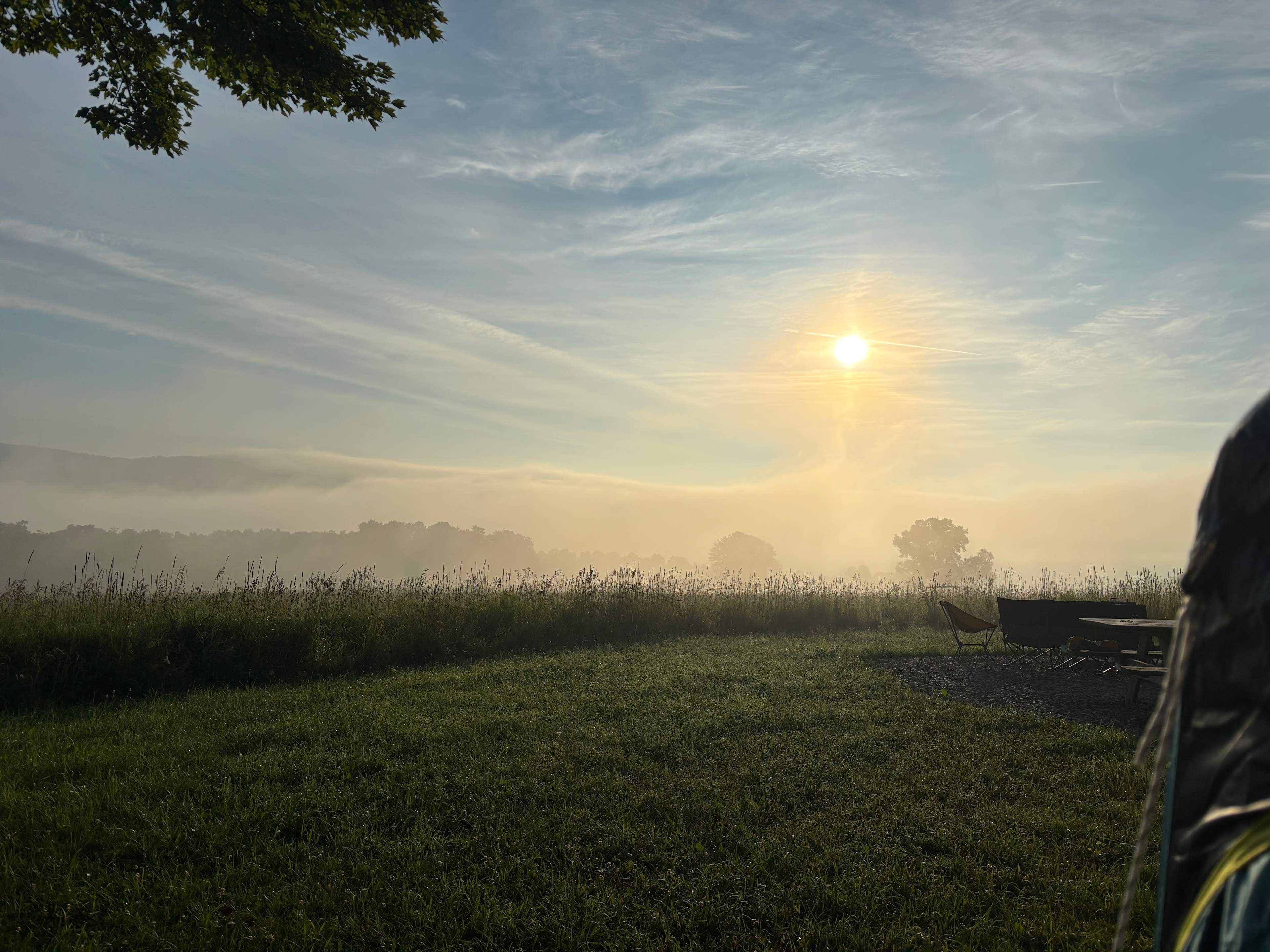 morning mist over the hill