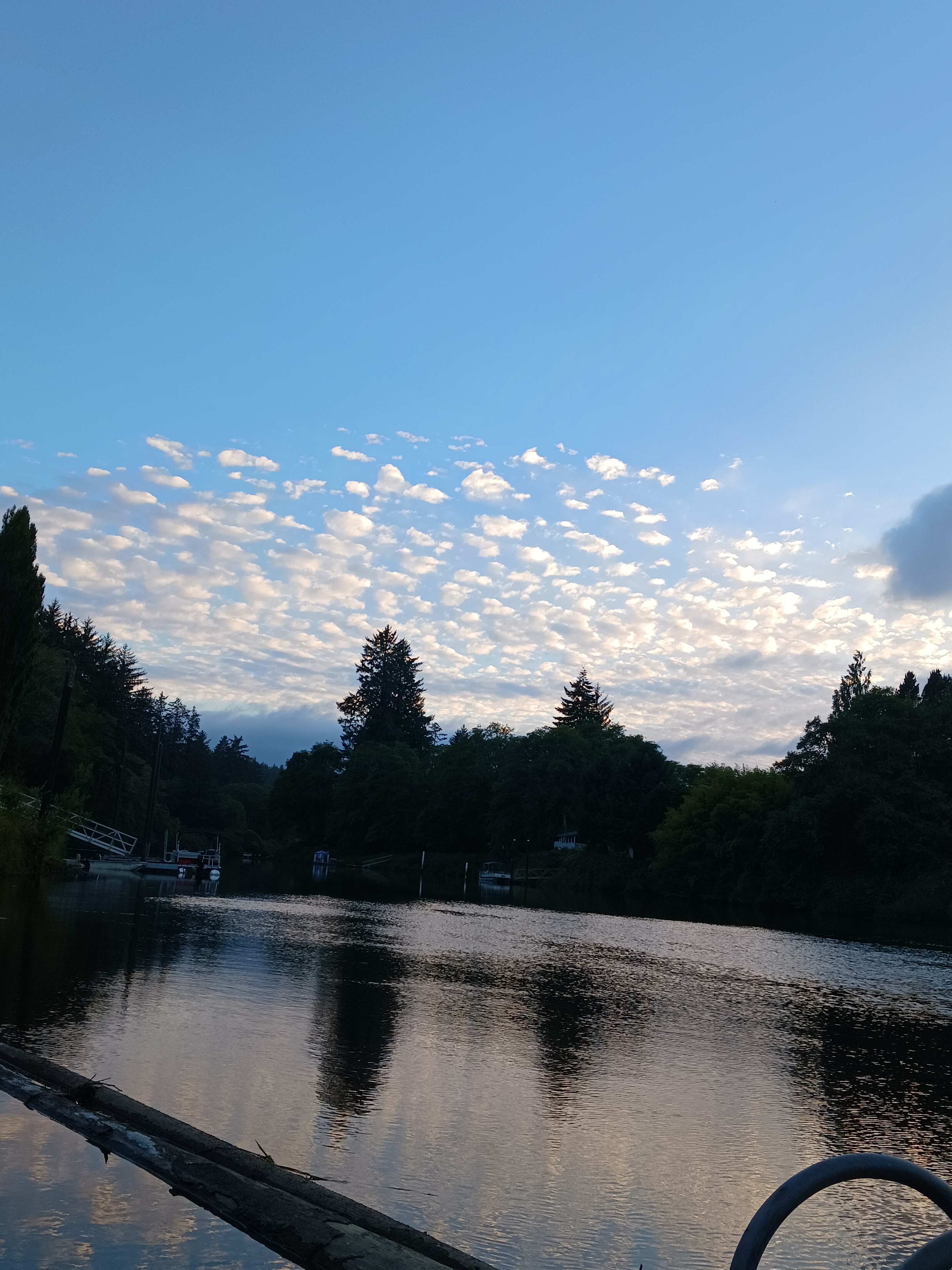 Beautiful river view from hosts' dock