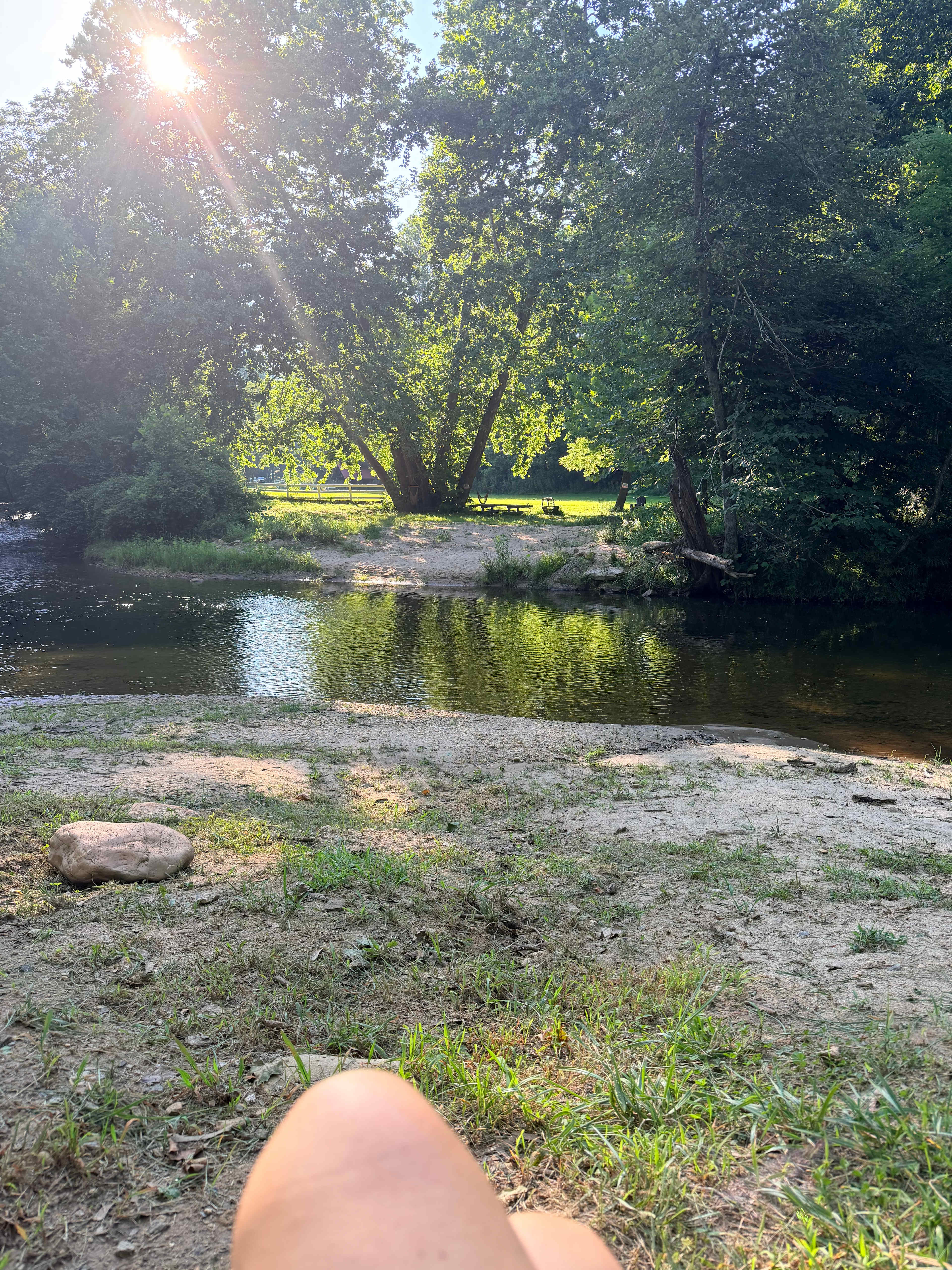 Riverside Camping on the Farm