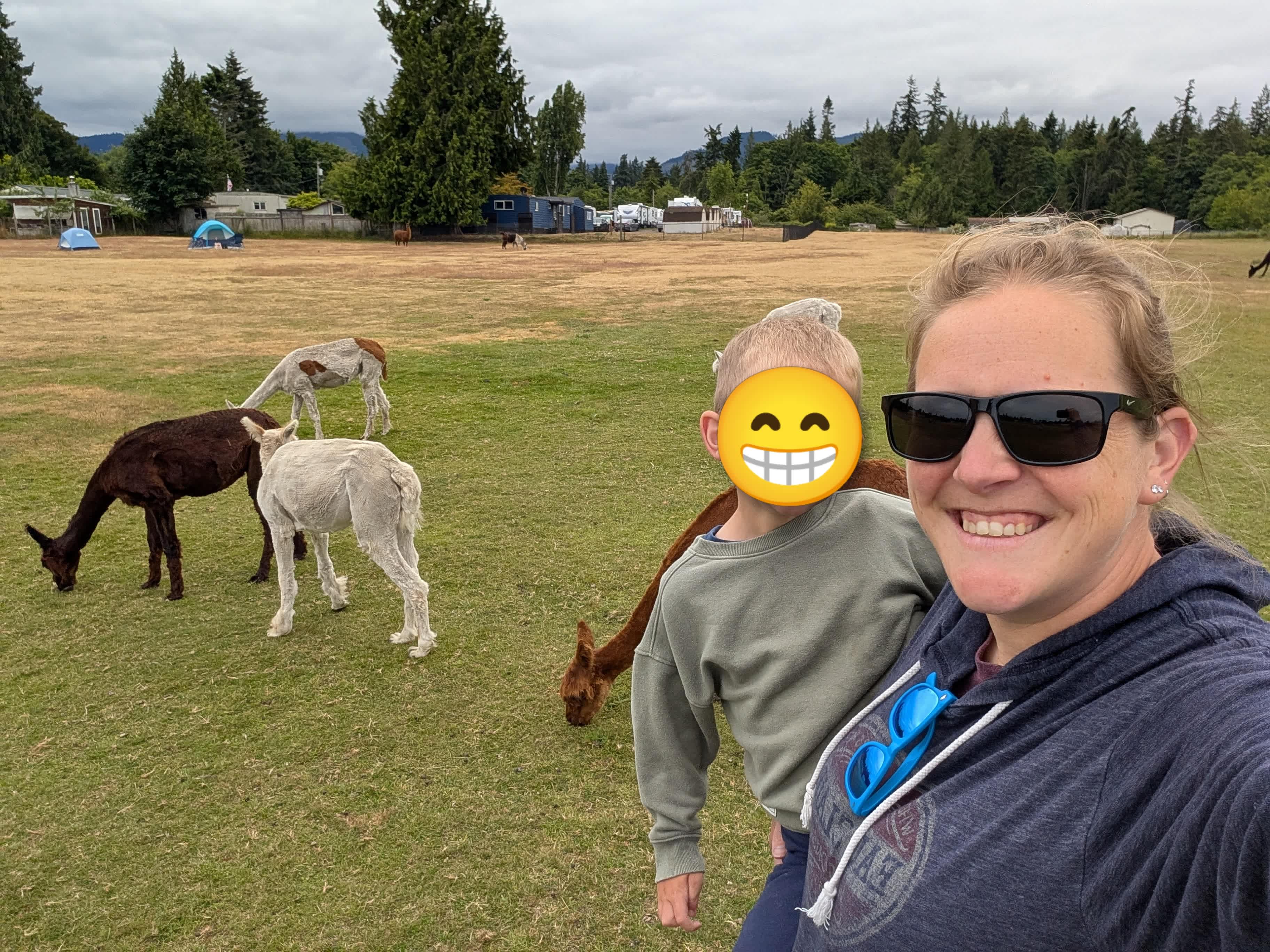 Right outside our tent