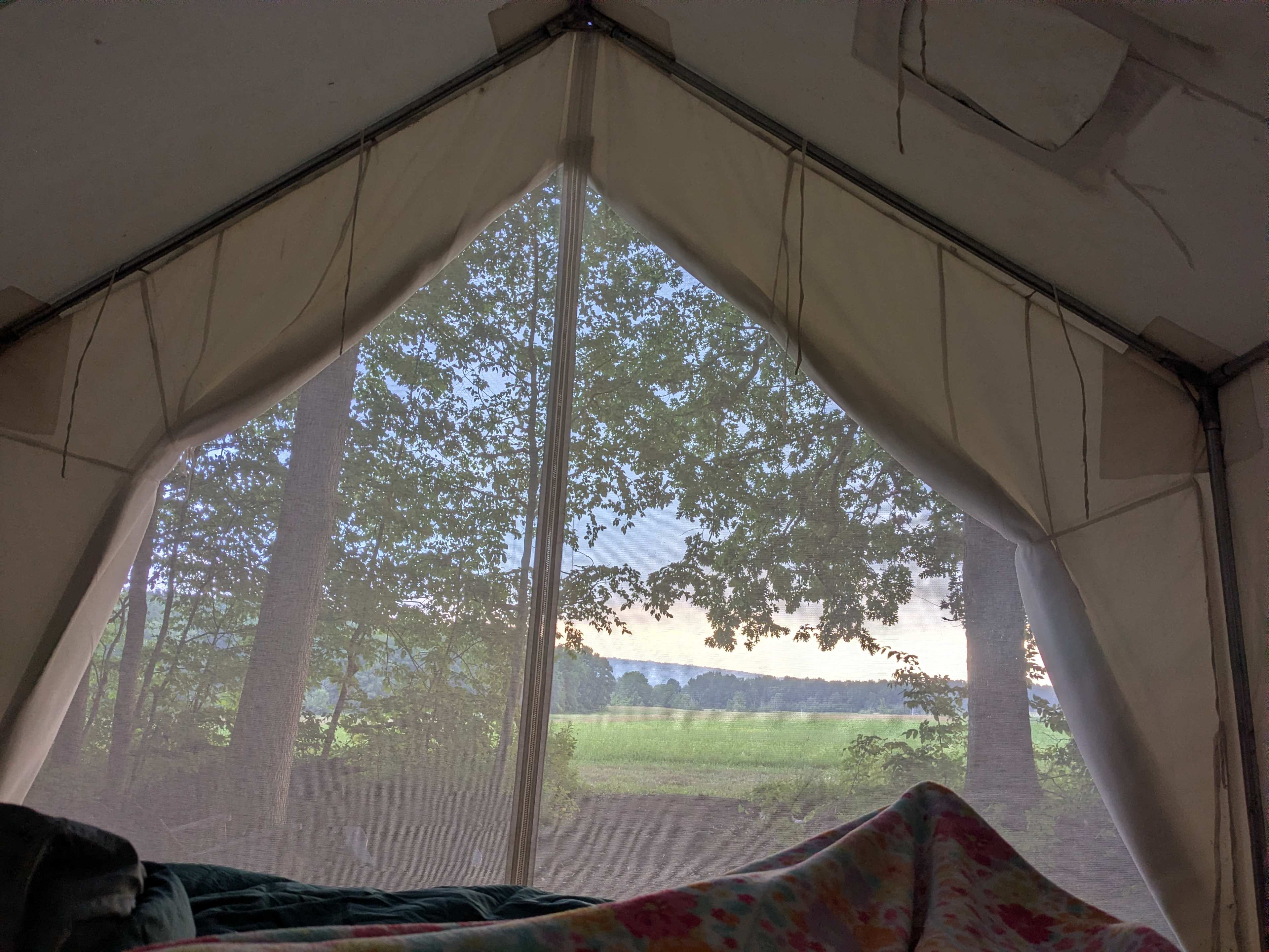 Sunrise from the tent 