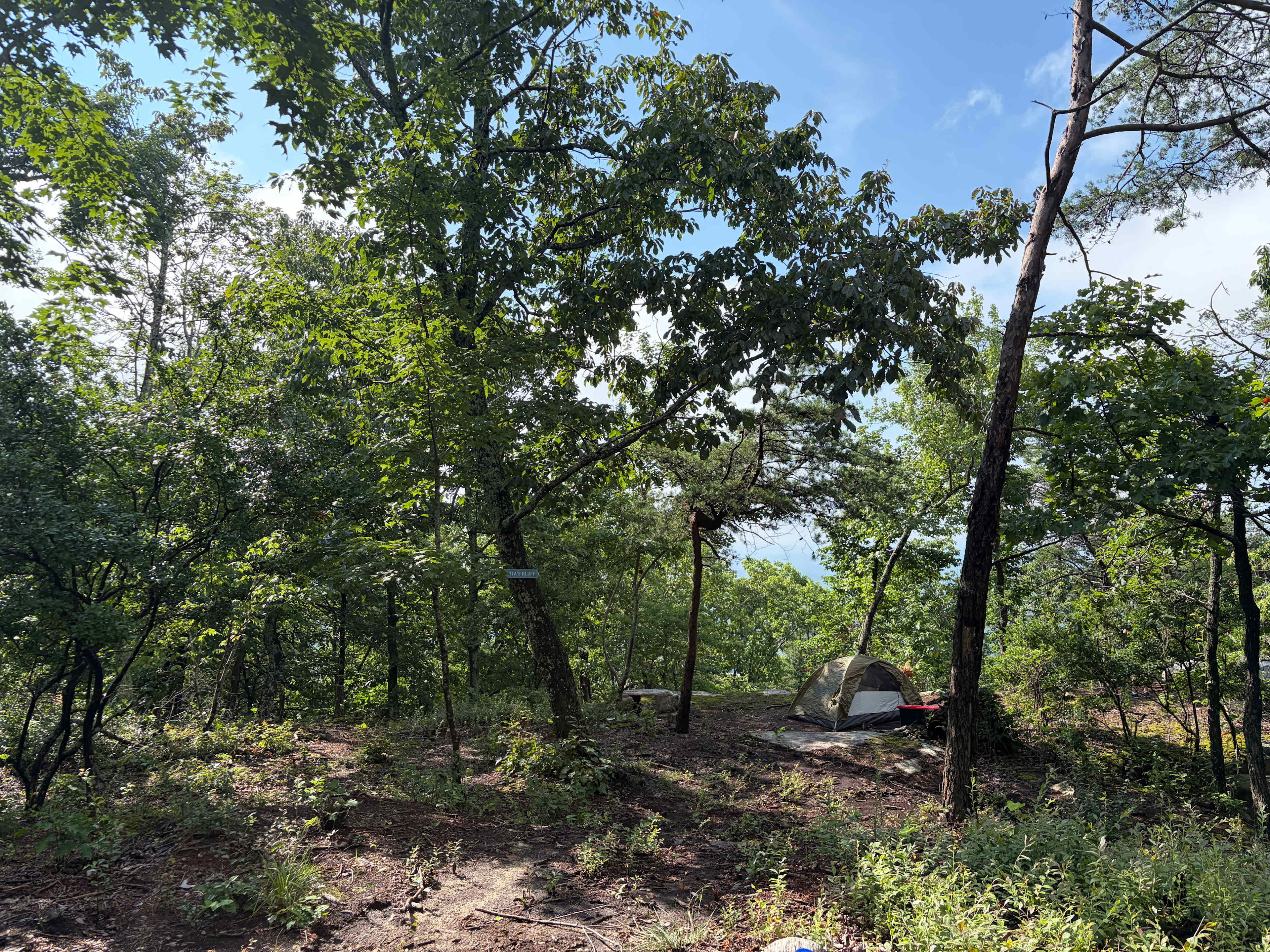 Creekside Bluff Primitive Camping
