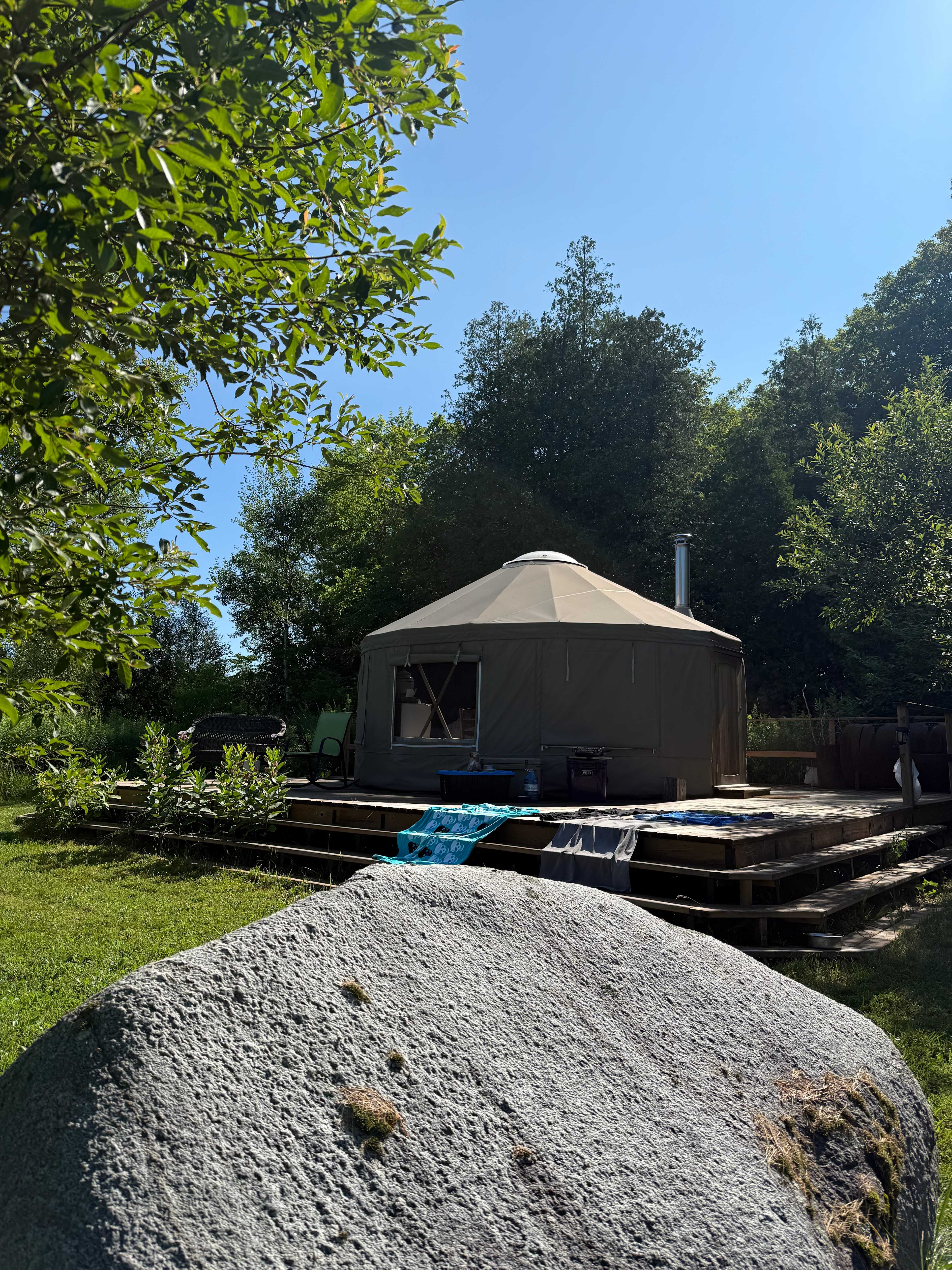 Magical yurt site
