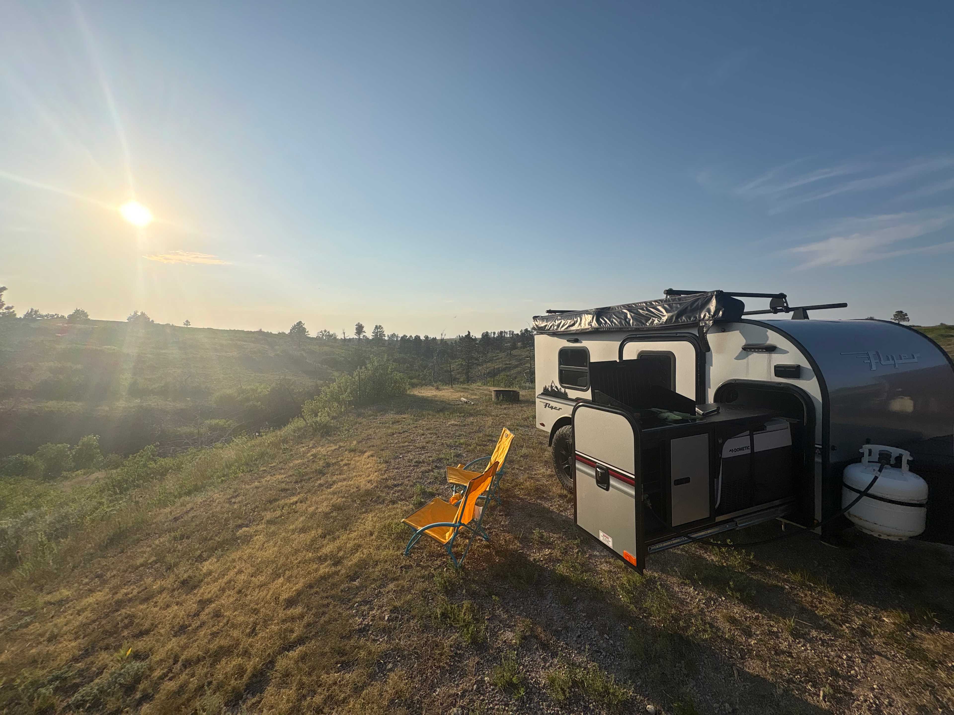 Site 8 set up for dinner