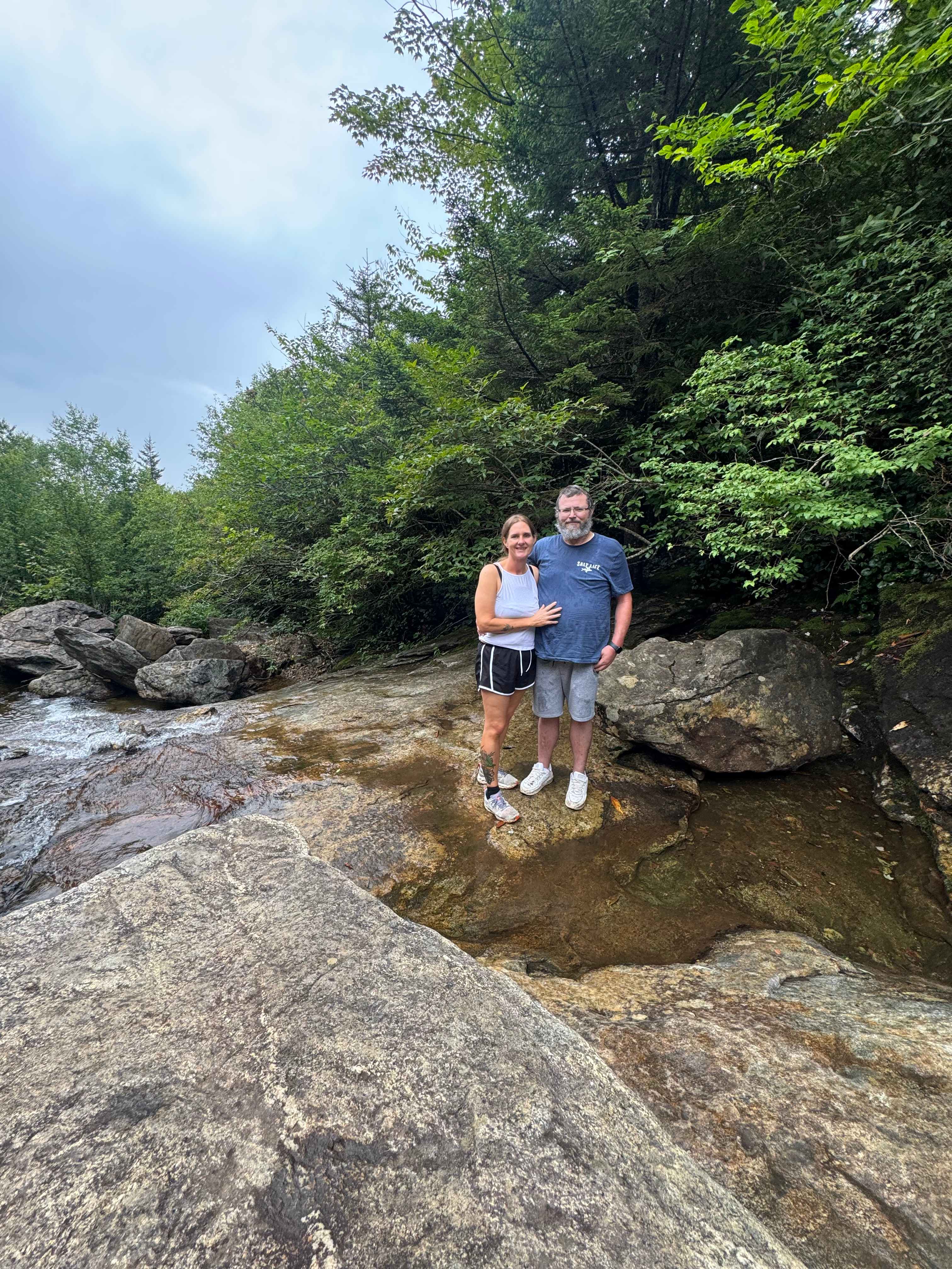 At upper falls at graveyard fields