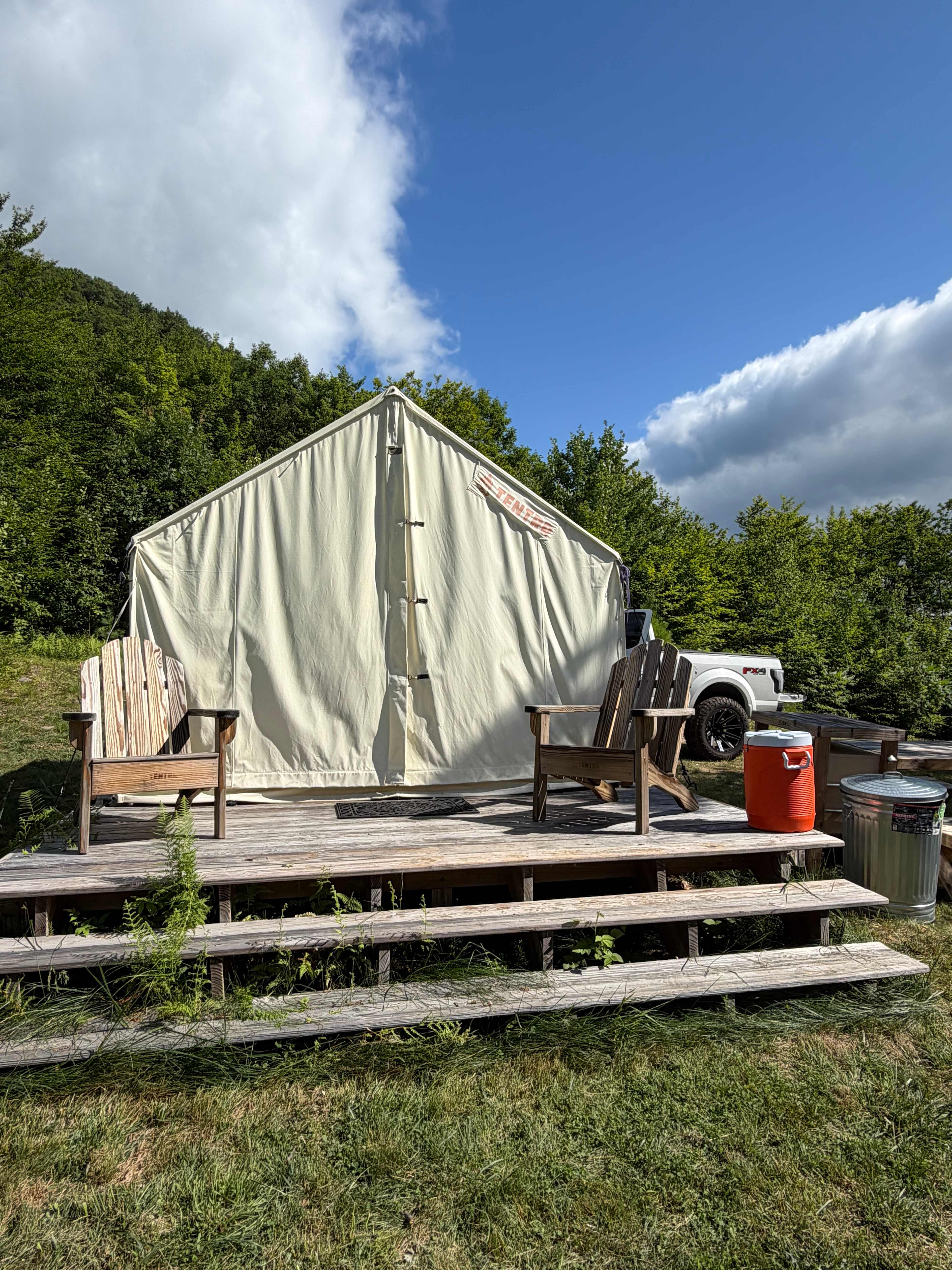 Glamping on the farm