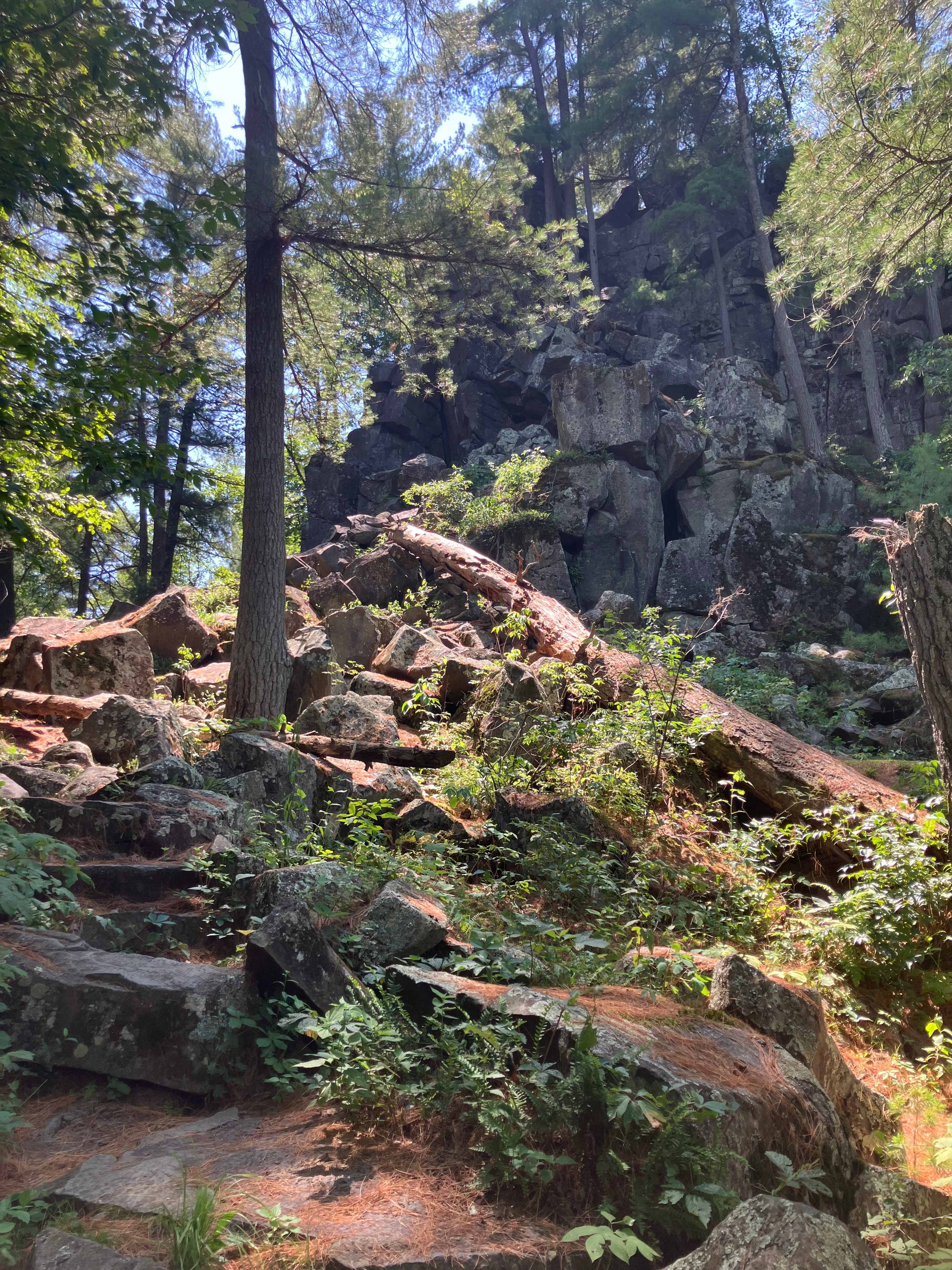 Hiking at WI interstate state park