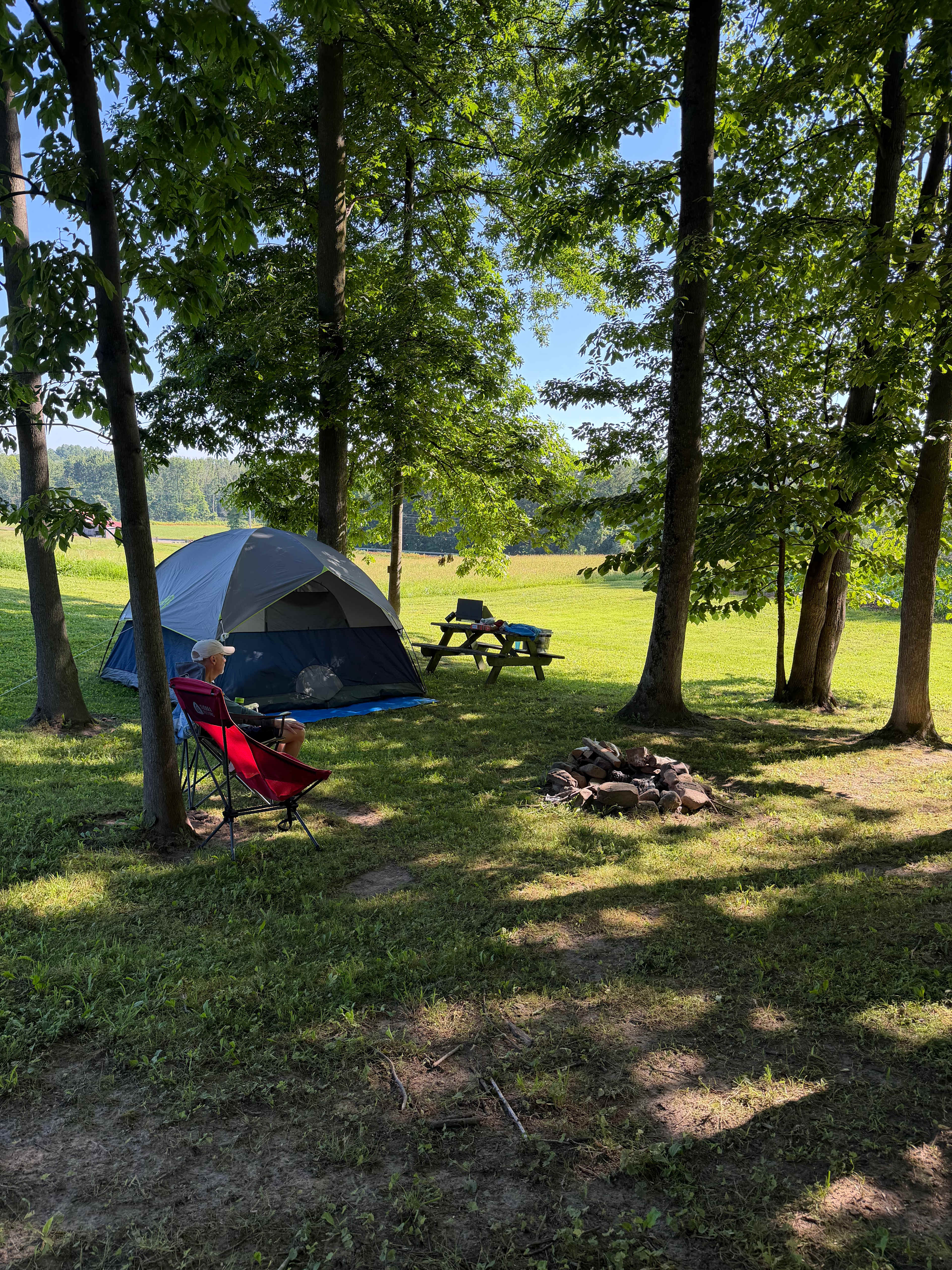 Spring lake retreat on the farm