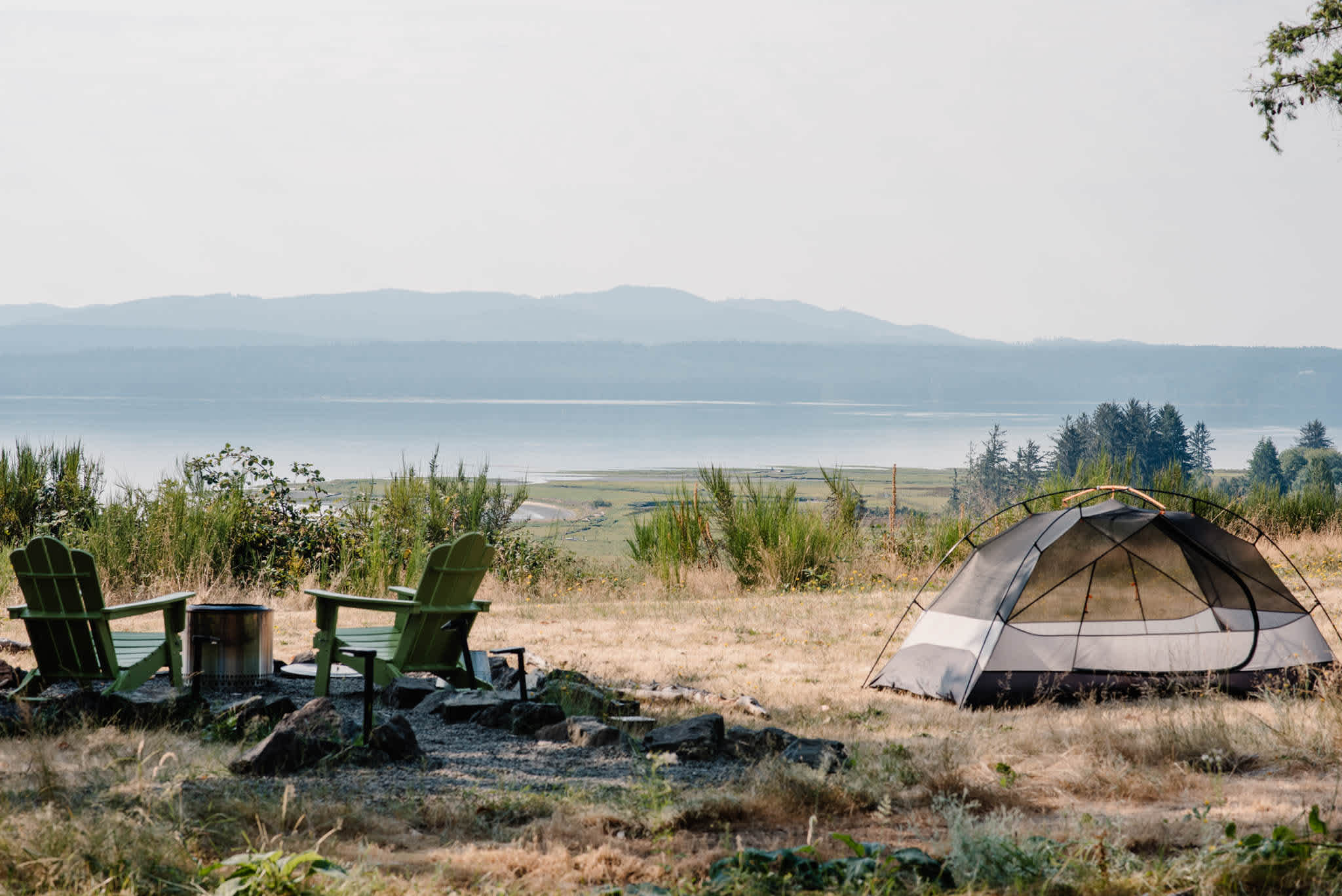 Mornving camping view
