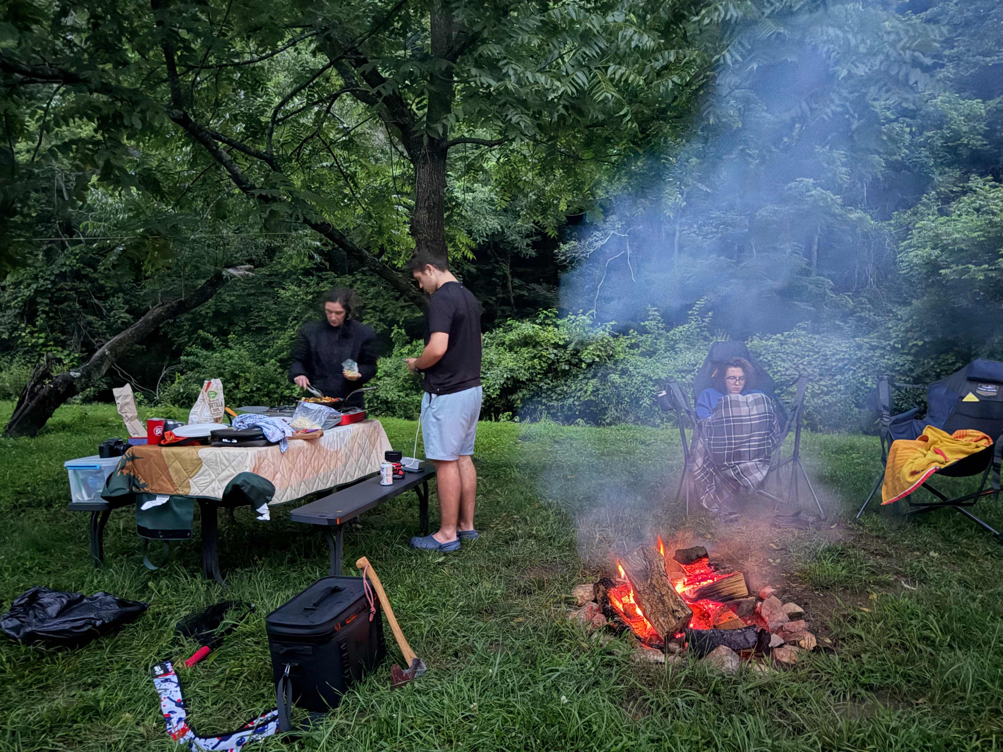 Creekside campsites