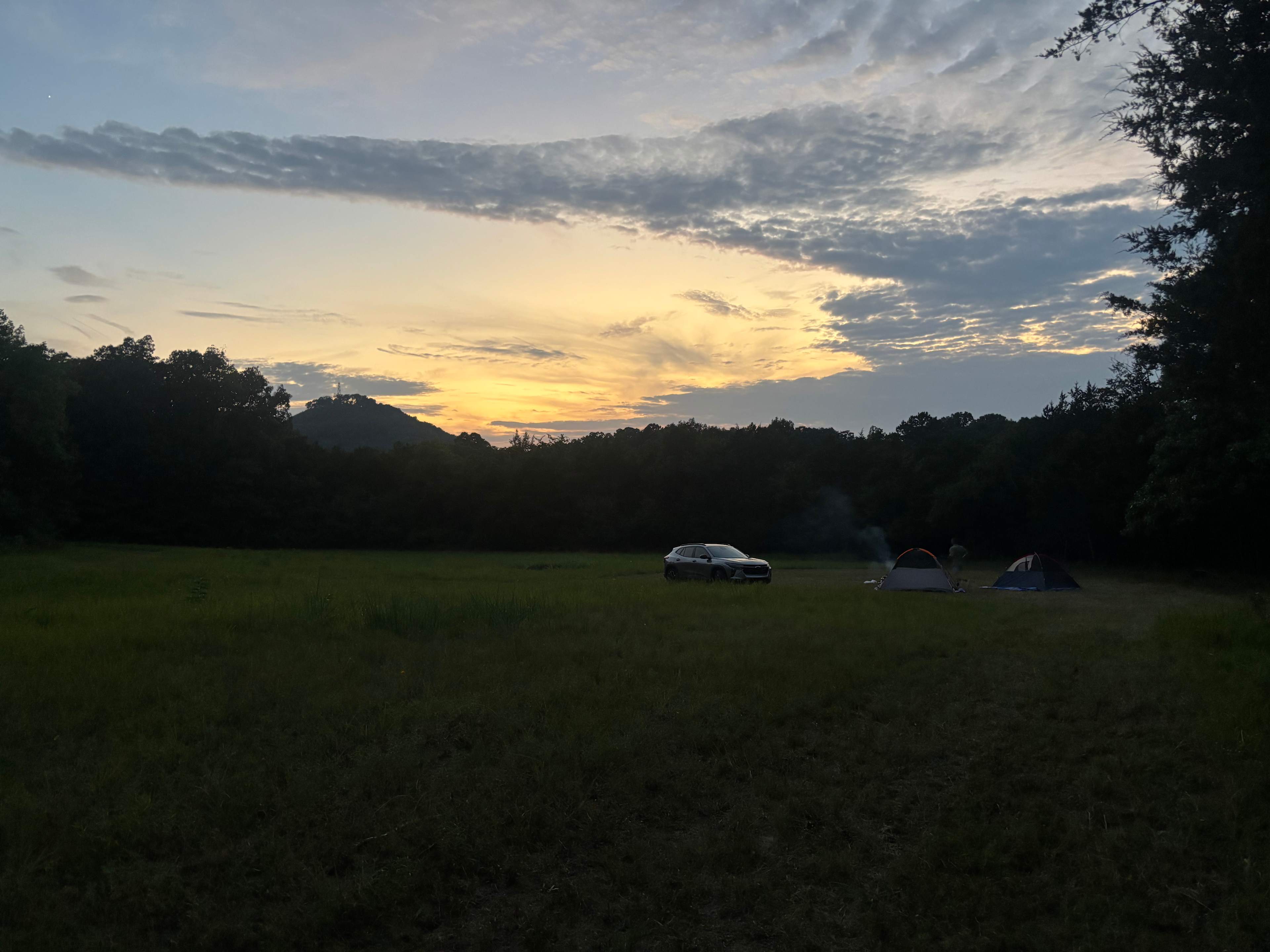 North west Waterfall field campsite