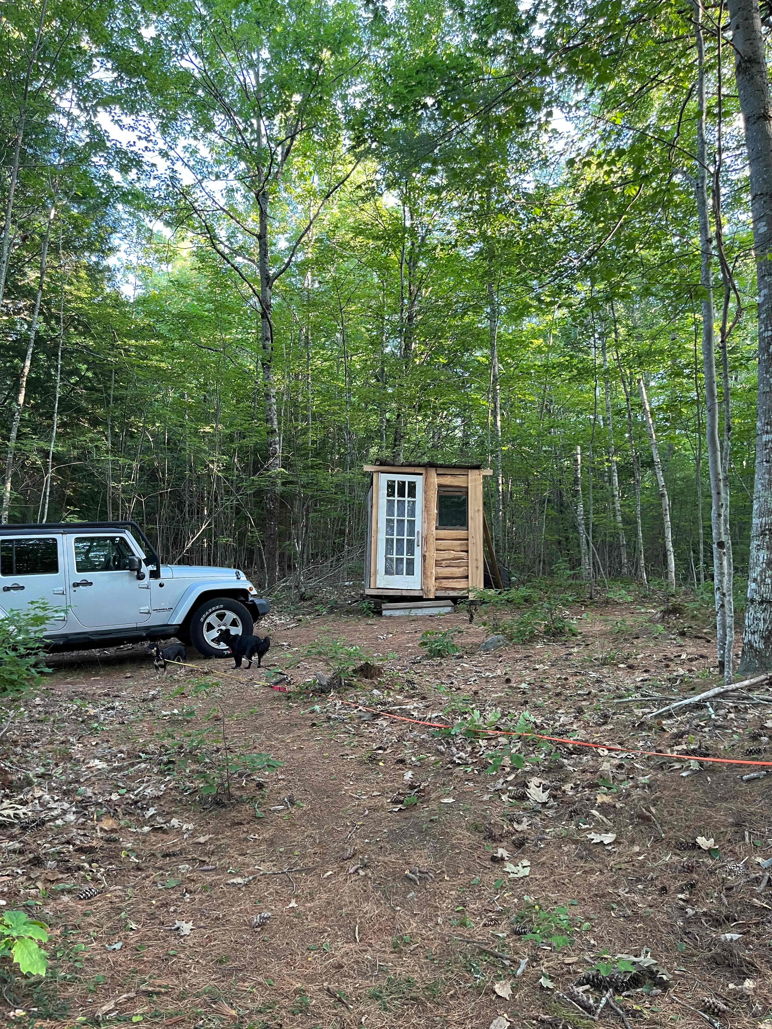Outhouse, well kept.  Just say Hey Bear if you visit it at 2am 🤭