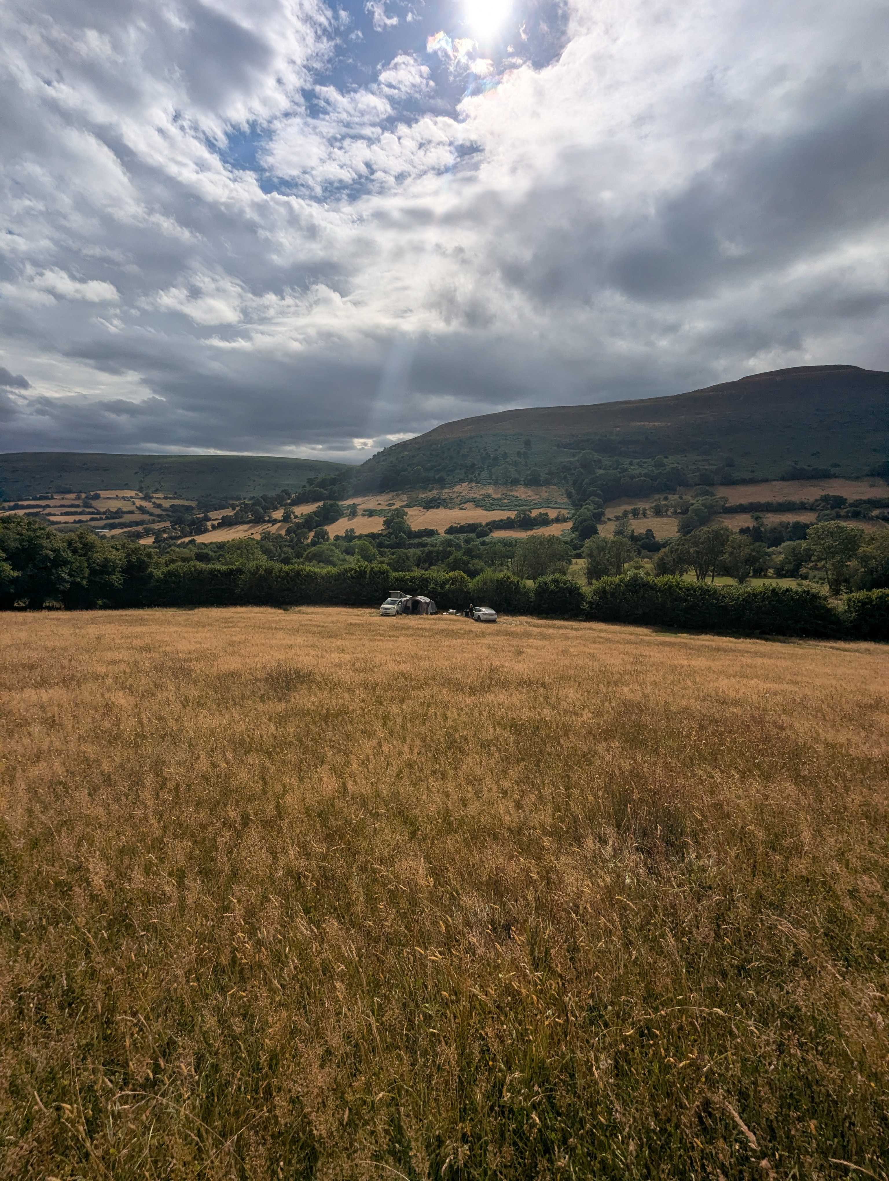 look closely and you can see us pitched up in the middle of this beautiful landscape