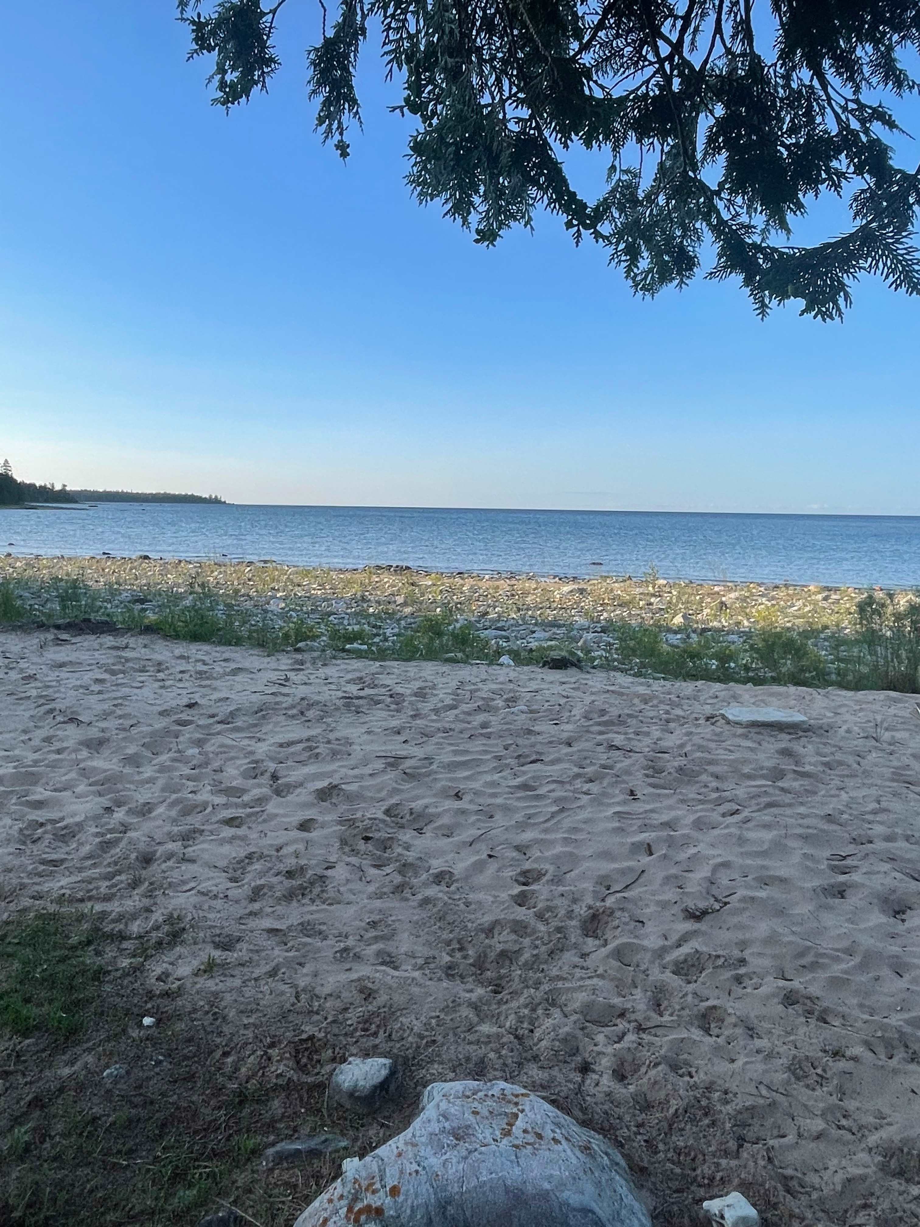 Lake Huron frontage Campsite