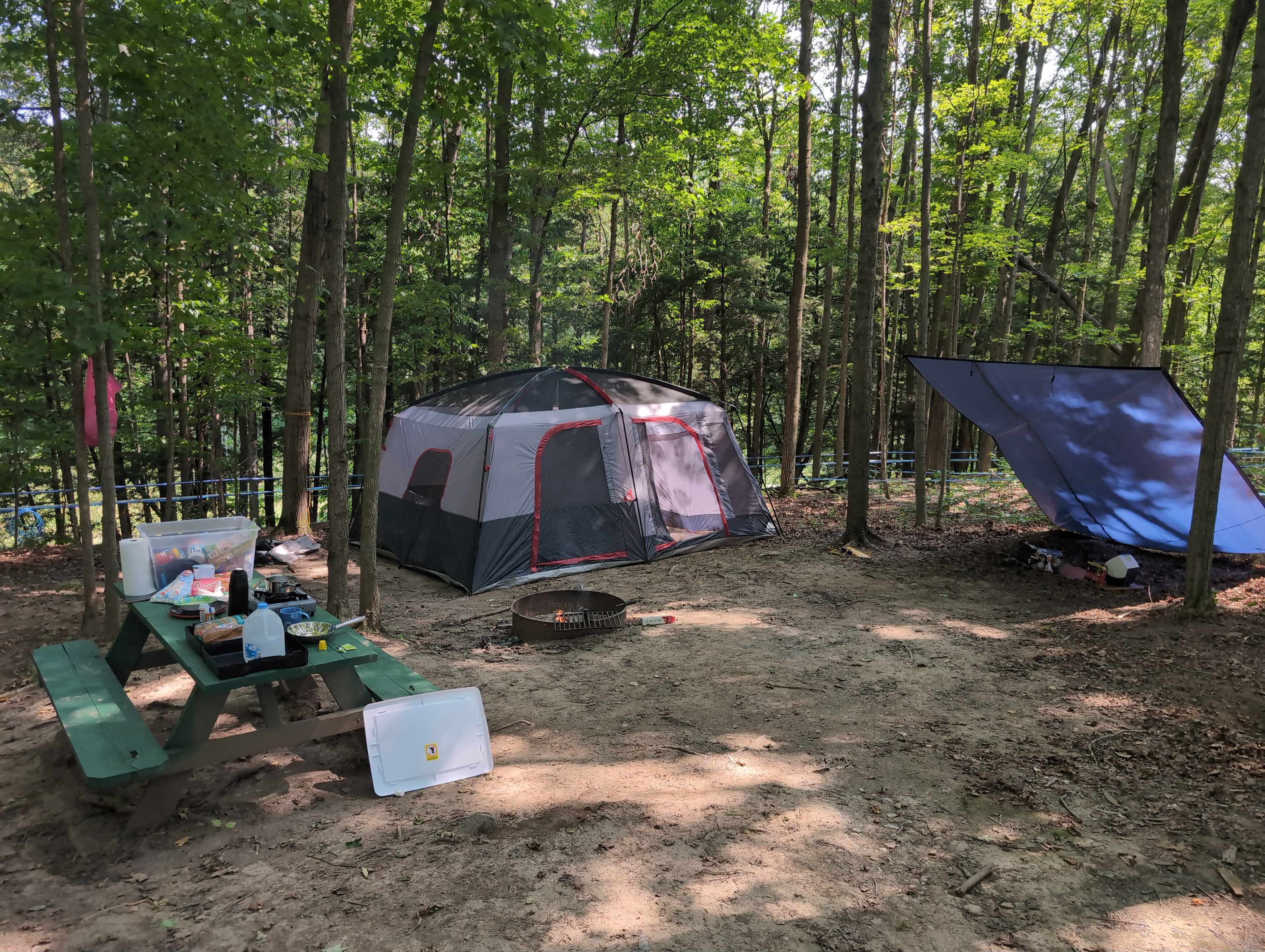 Our camp at tent site 1