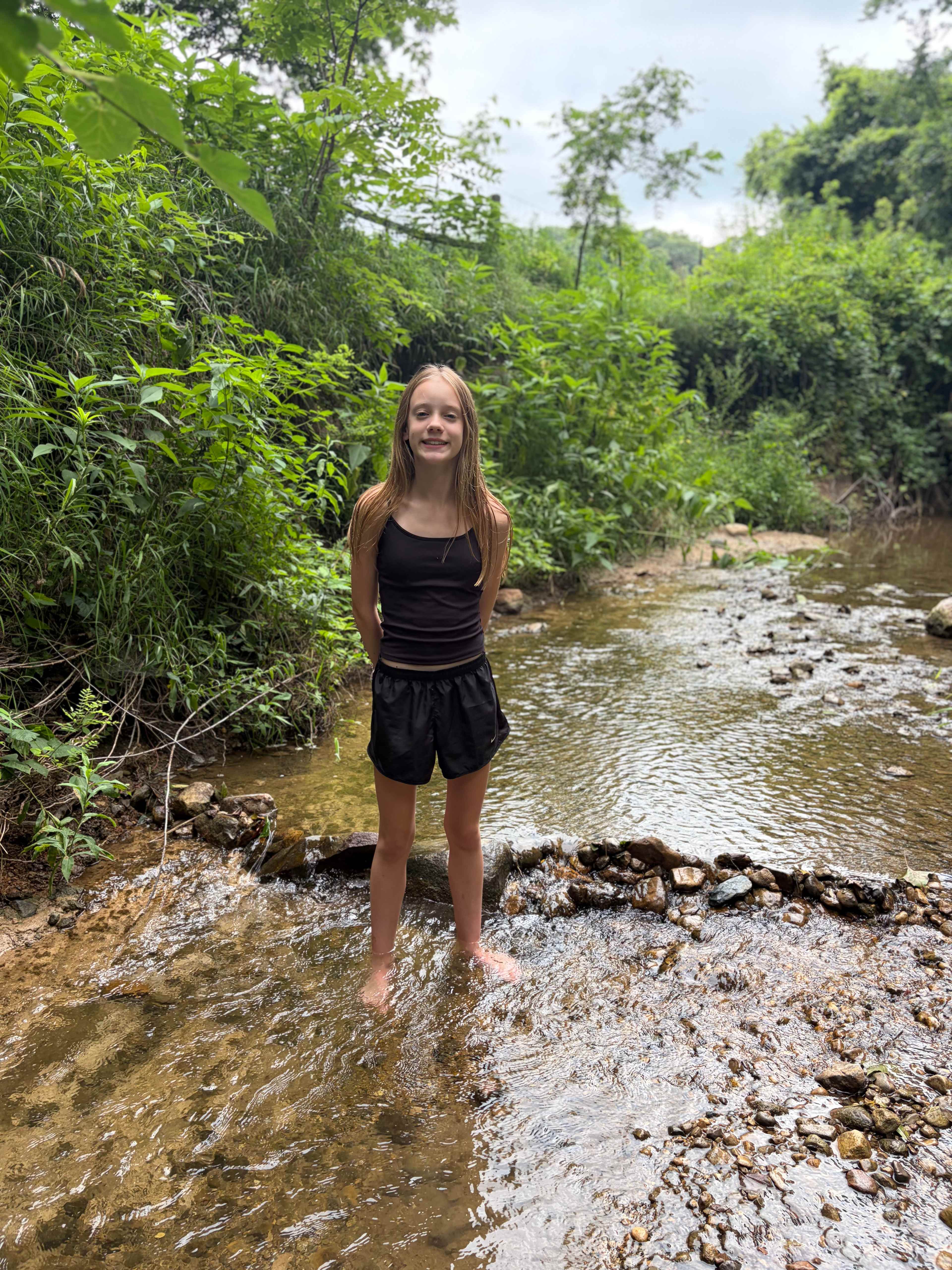 Creek walking! 
