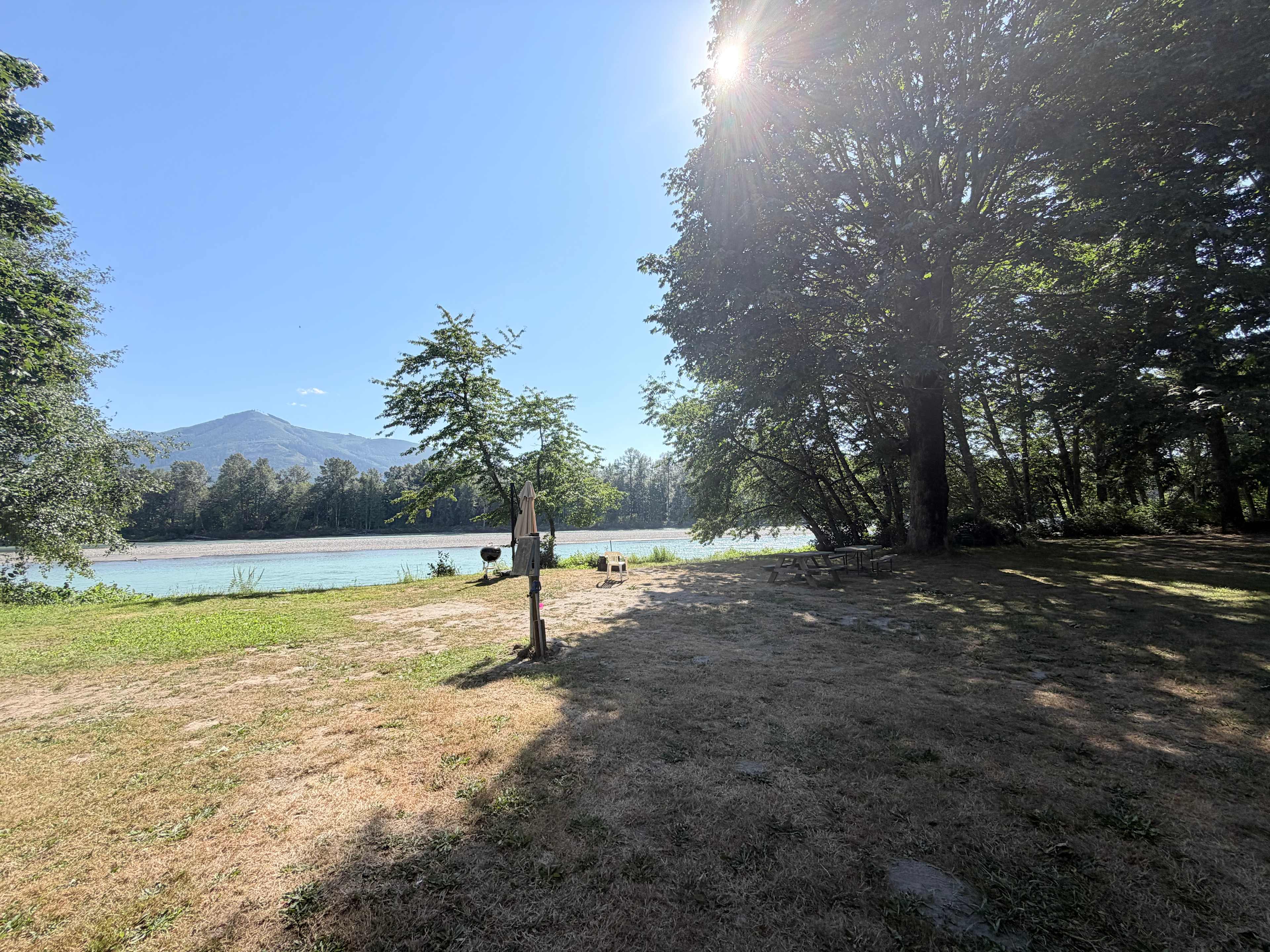 Skagit river camping and sauna