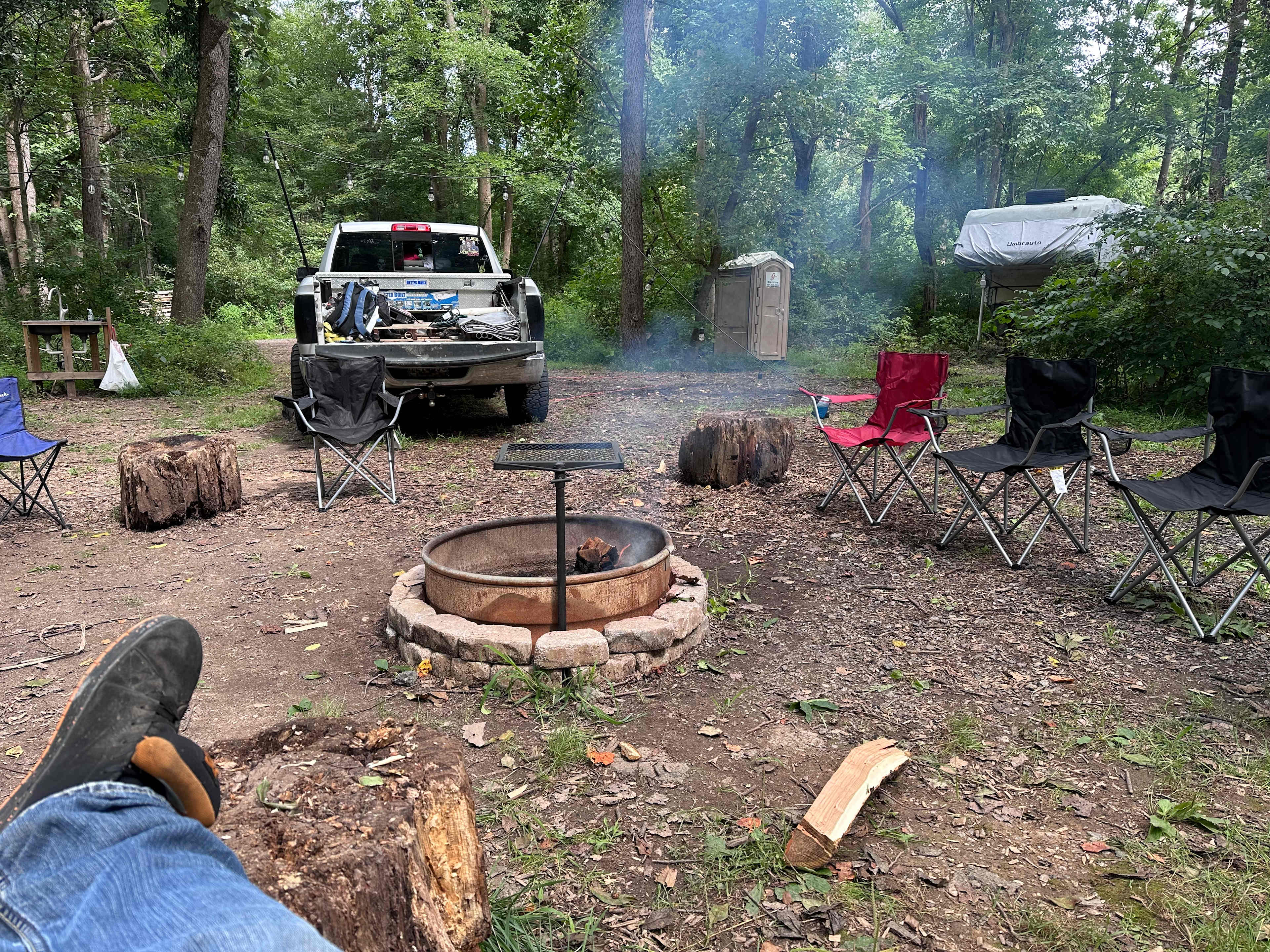 The camp ring and portapot