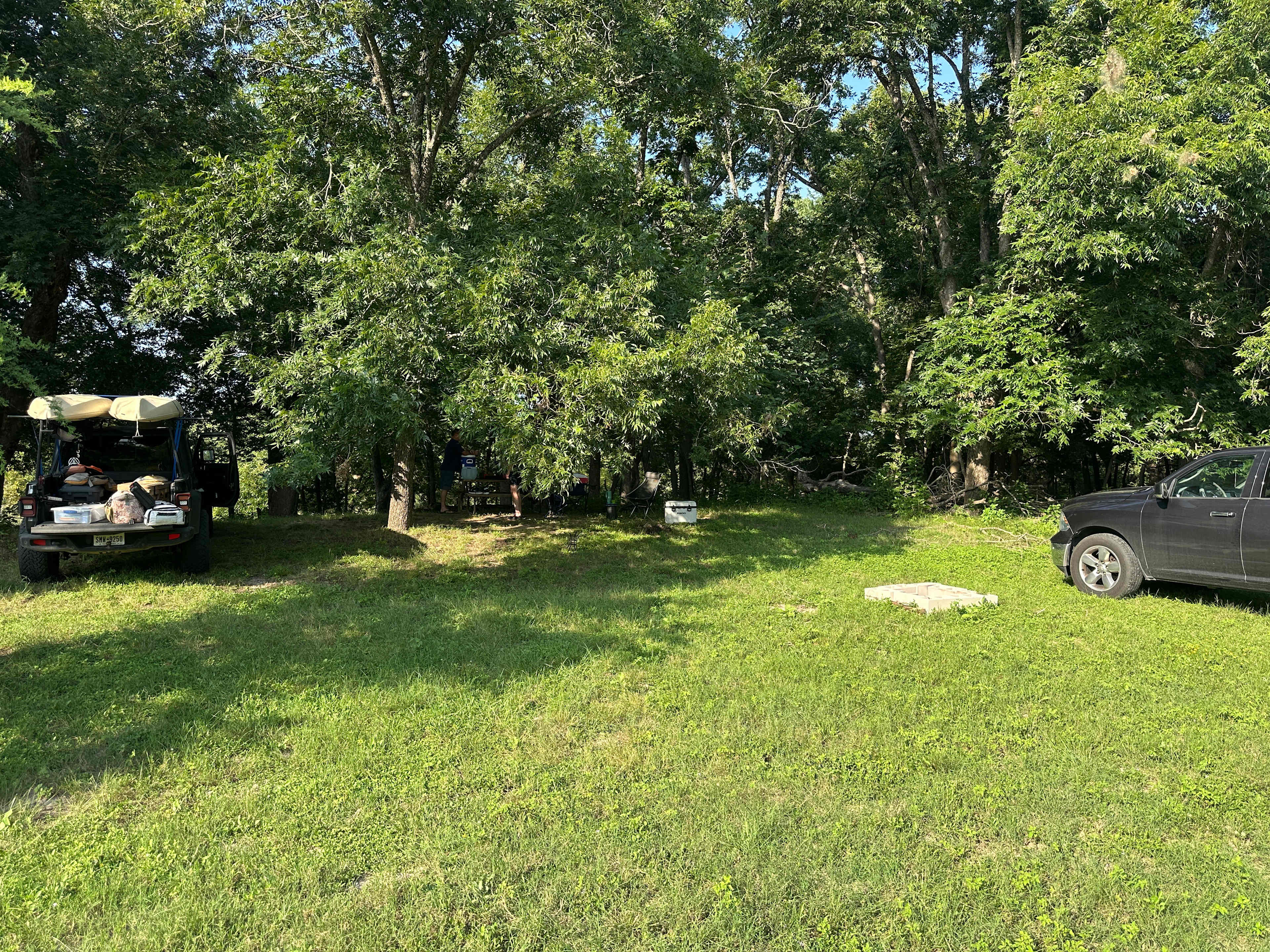 Campsite and firepit