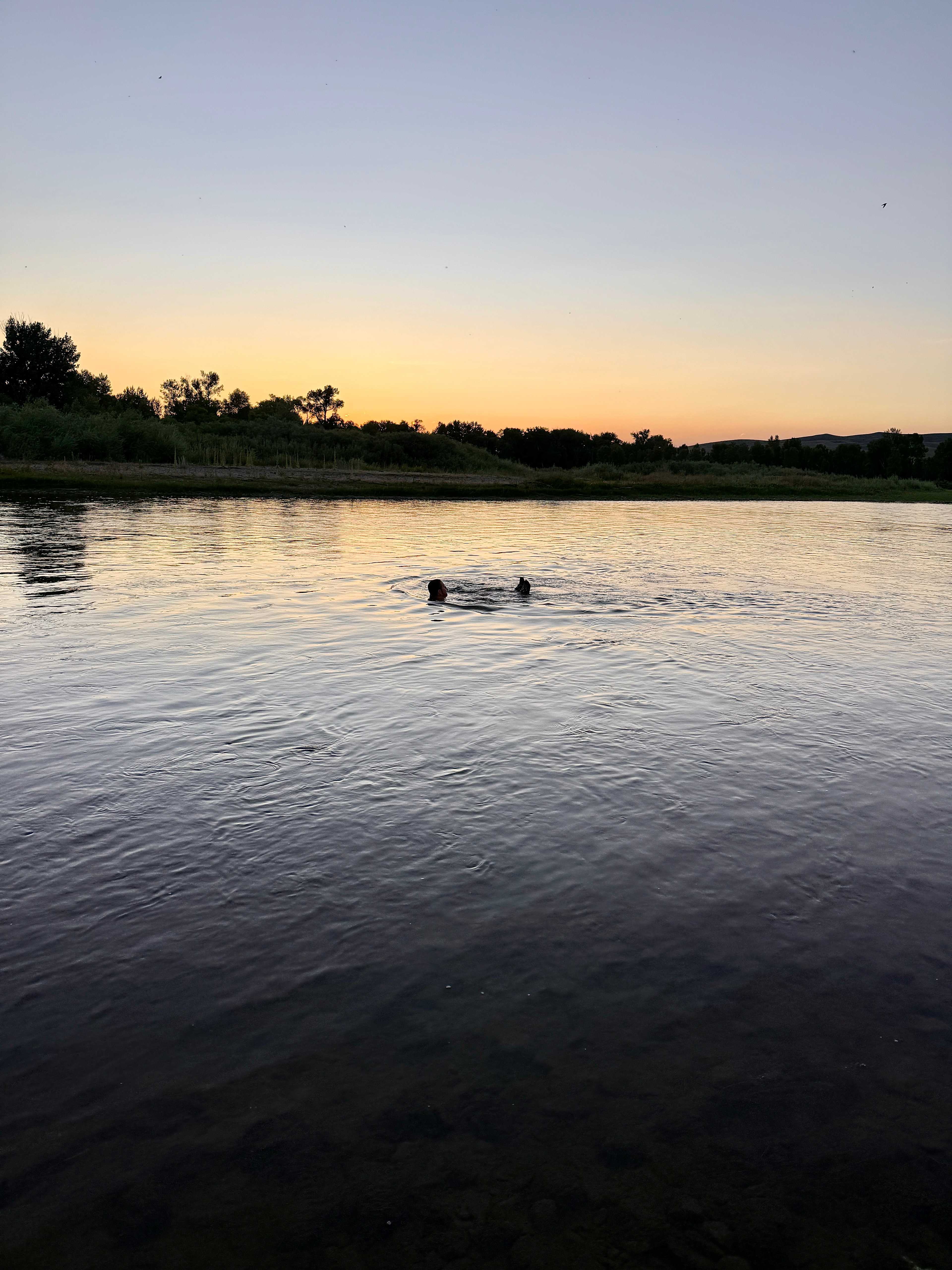 River dips