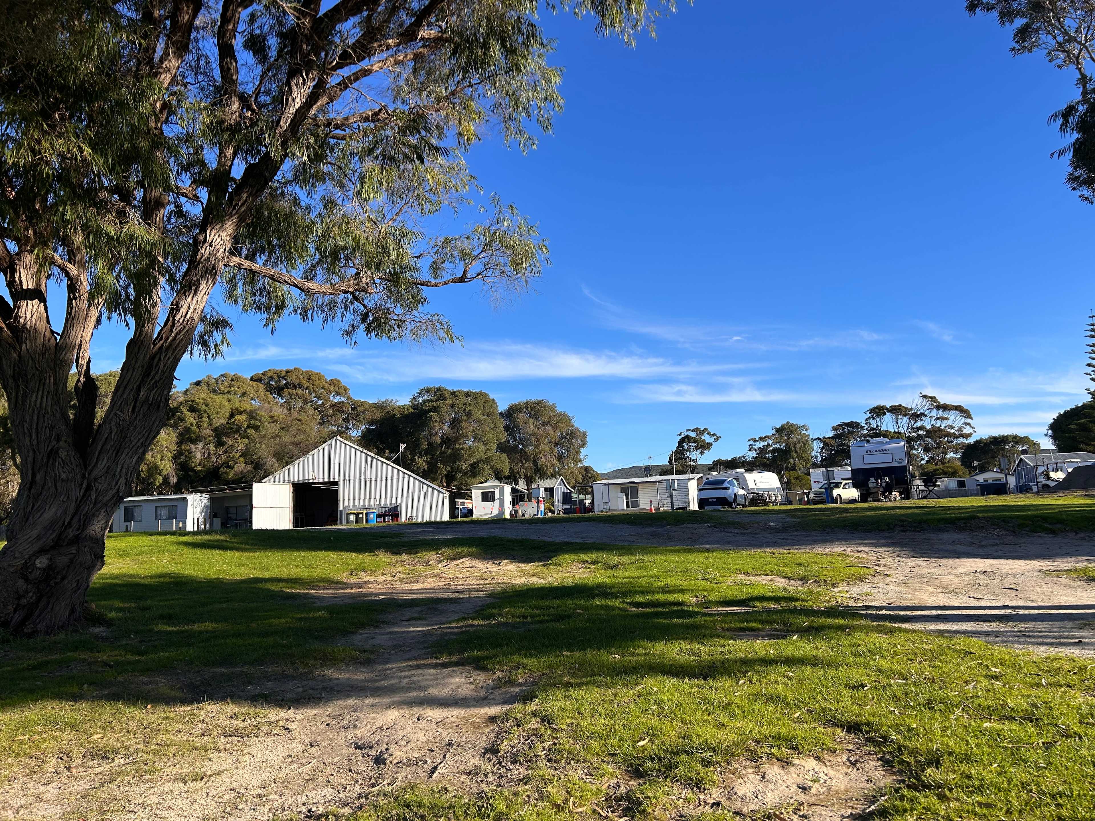 Communal area and bathrooms next to our site